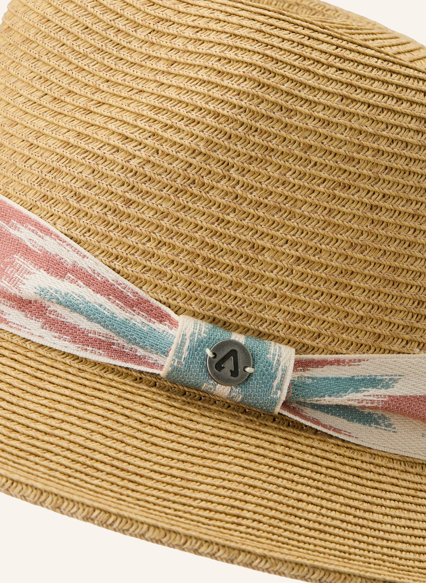 P.A.C. Slaměný klobouk: SVĚTLE HNĚDÁ / SVĚTLE ČERVENÁ / BÍLÁ