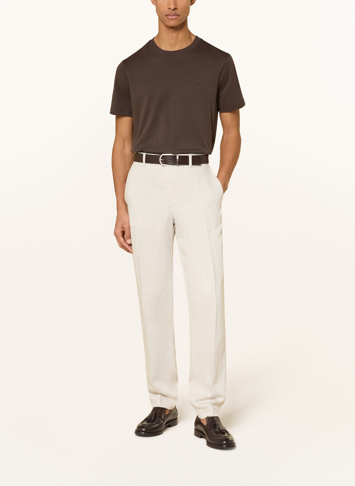 JOOP! T-shirt PRIAMO: CIEMNOBRĄZOWY