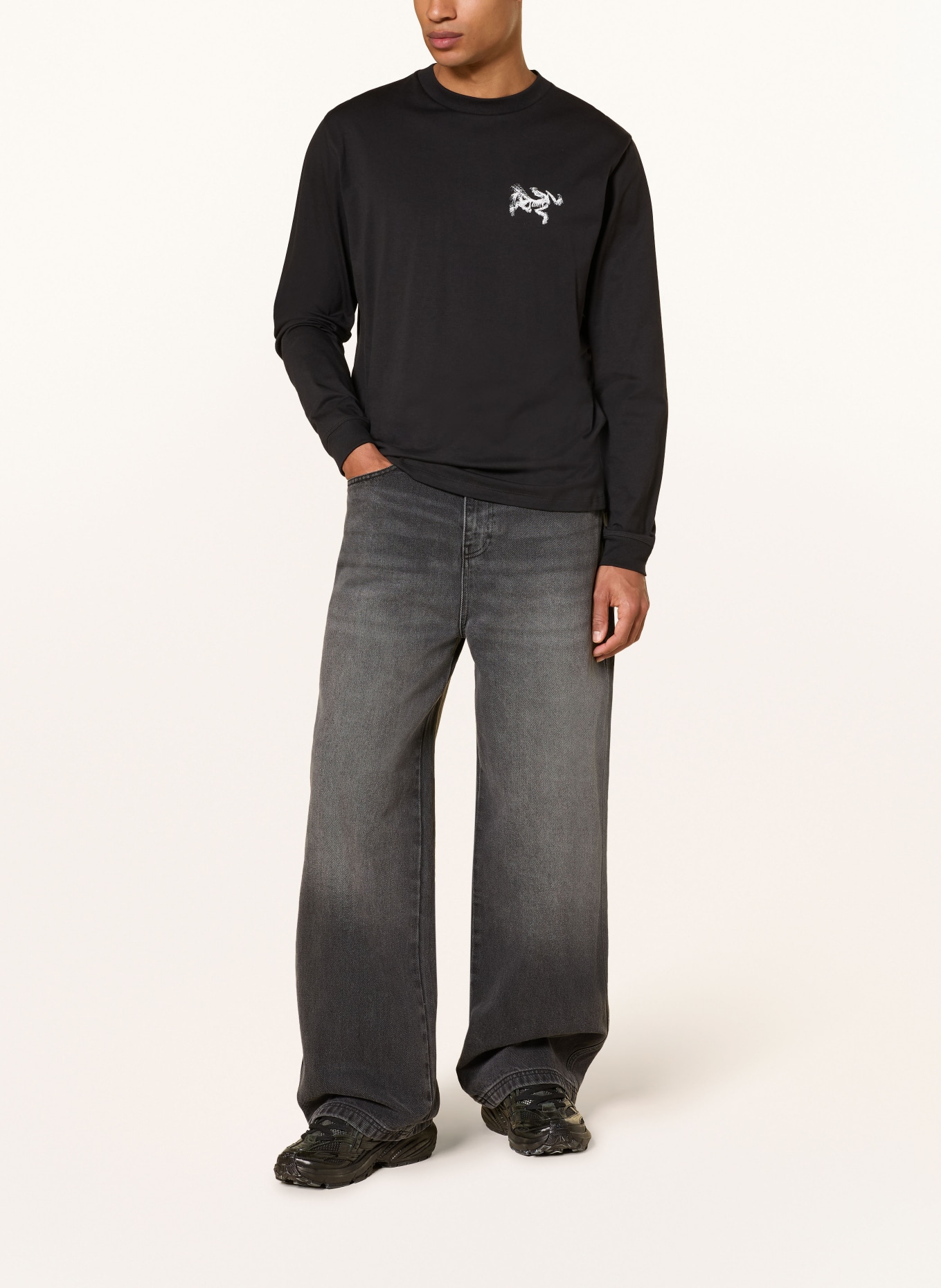 ARC'TERYX Sweter KRAGG: CZARNY / BIAŁY