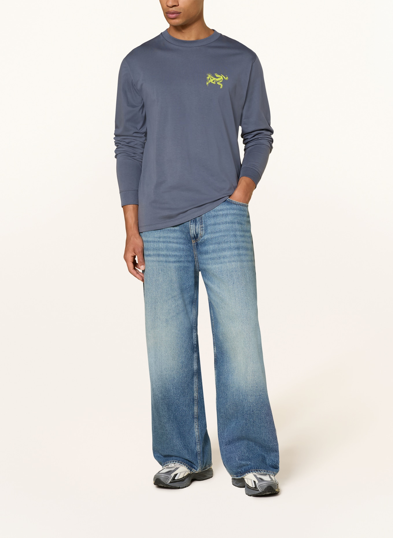 ARC'TERYX Sweter KRAGG: CZIEMNOSZARY / JASKRAWY ŻÓŁTY