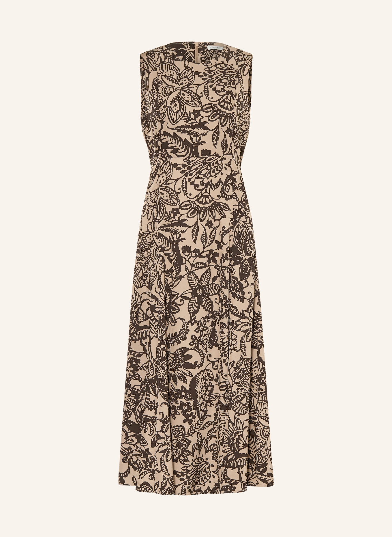 Marc O'Polo satijnen jurk: TAUPE / ZWART