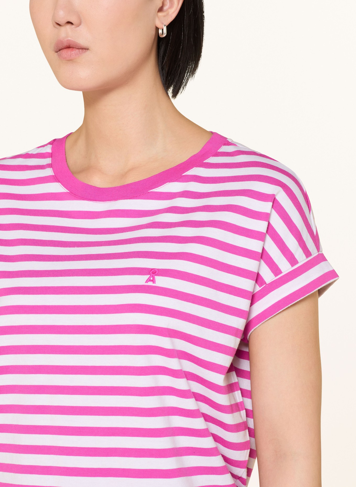 ARMEDANGELS T-shirt IDAARA: ROZE / WIT