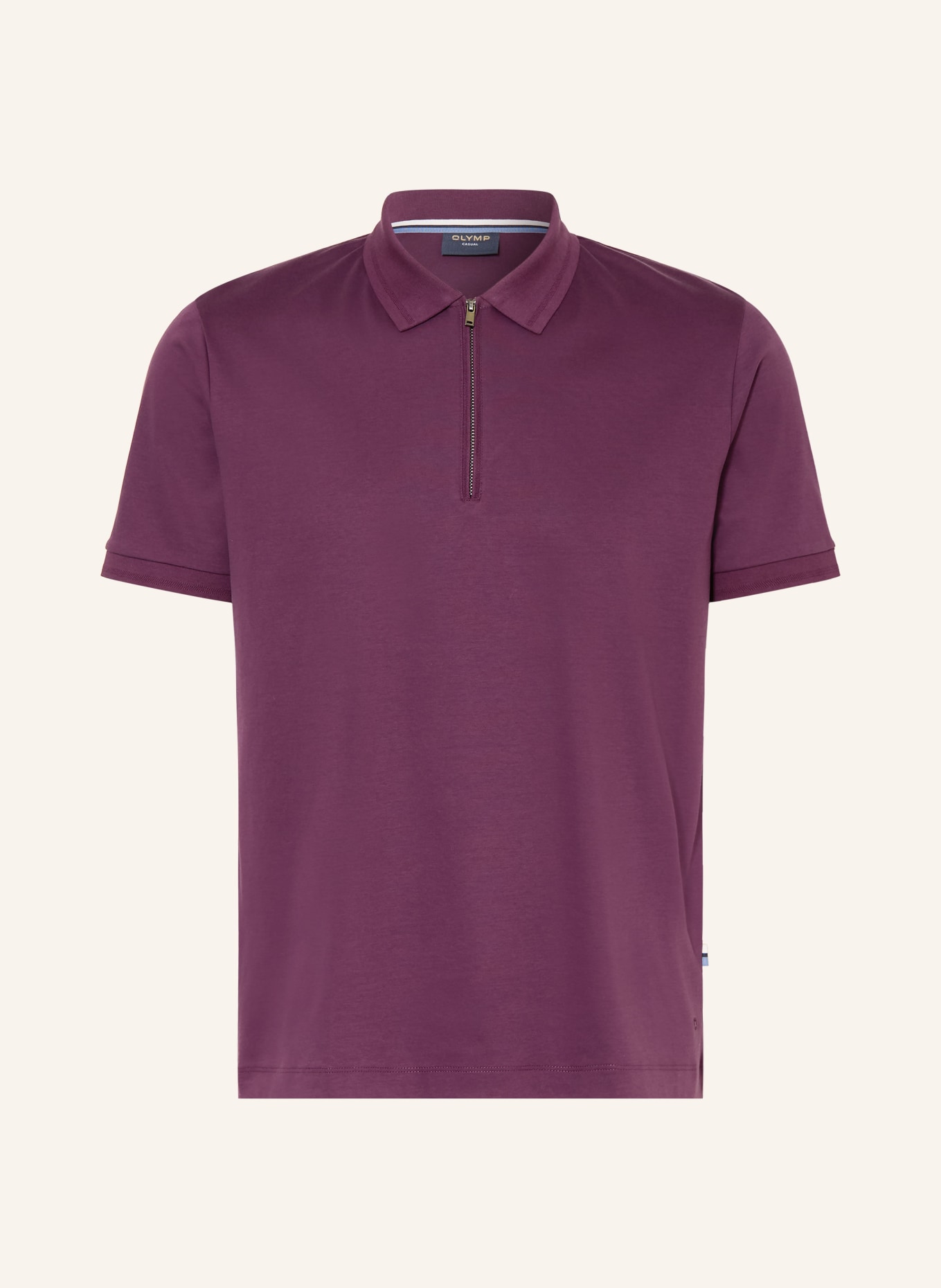 OLYMP Jersey-Poloshirt Casual comfort fit: DUNKELROT