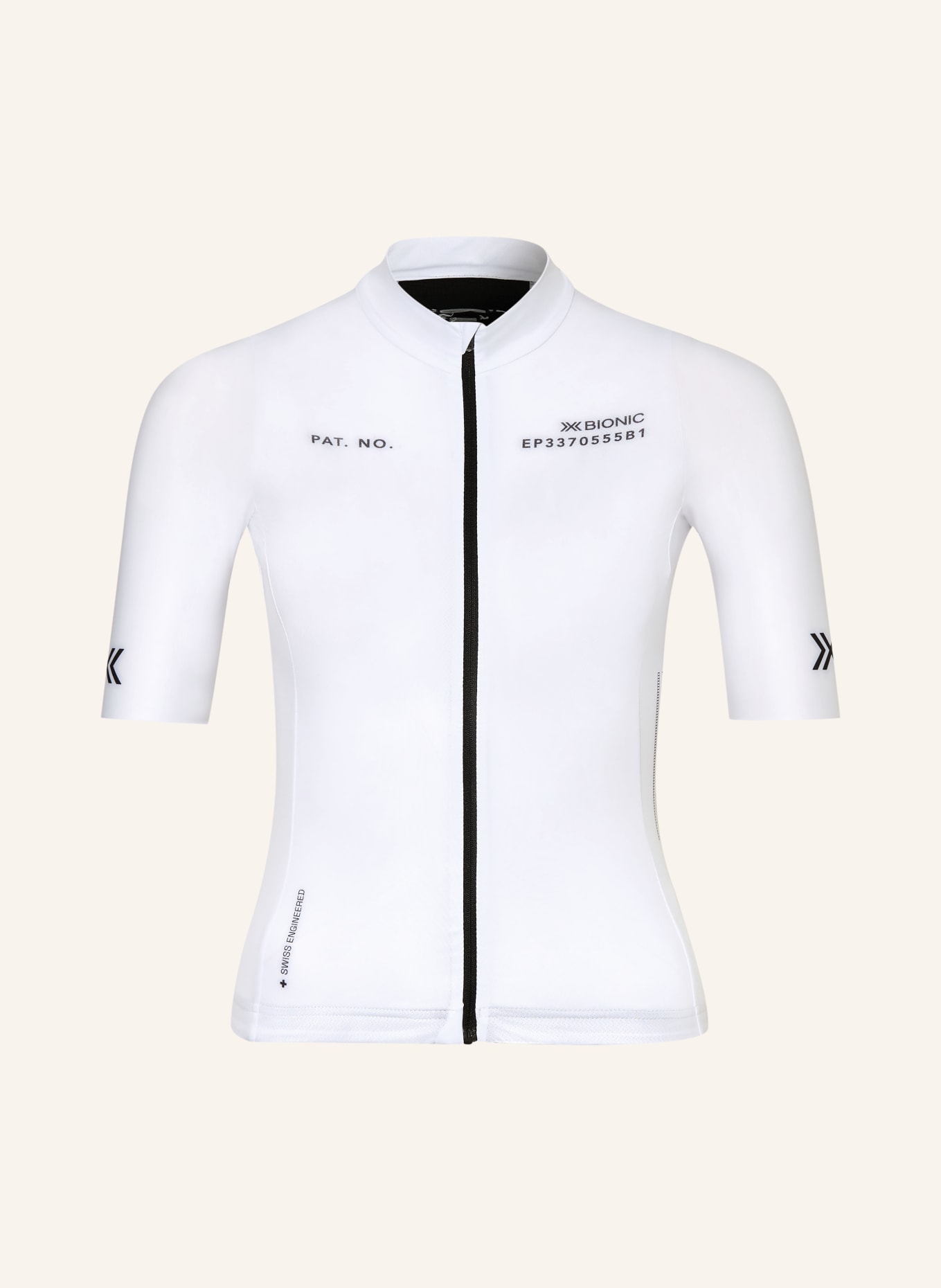 X-BIONIC Radtrikot COREFUSION RIDE JERSEY: WEISS / SCHWARZ