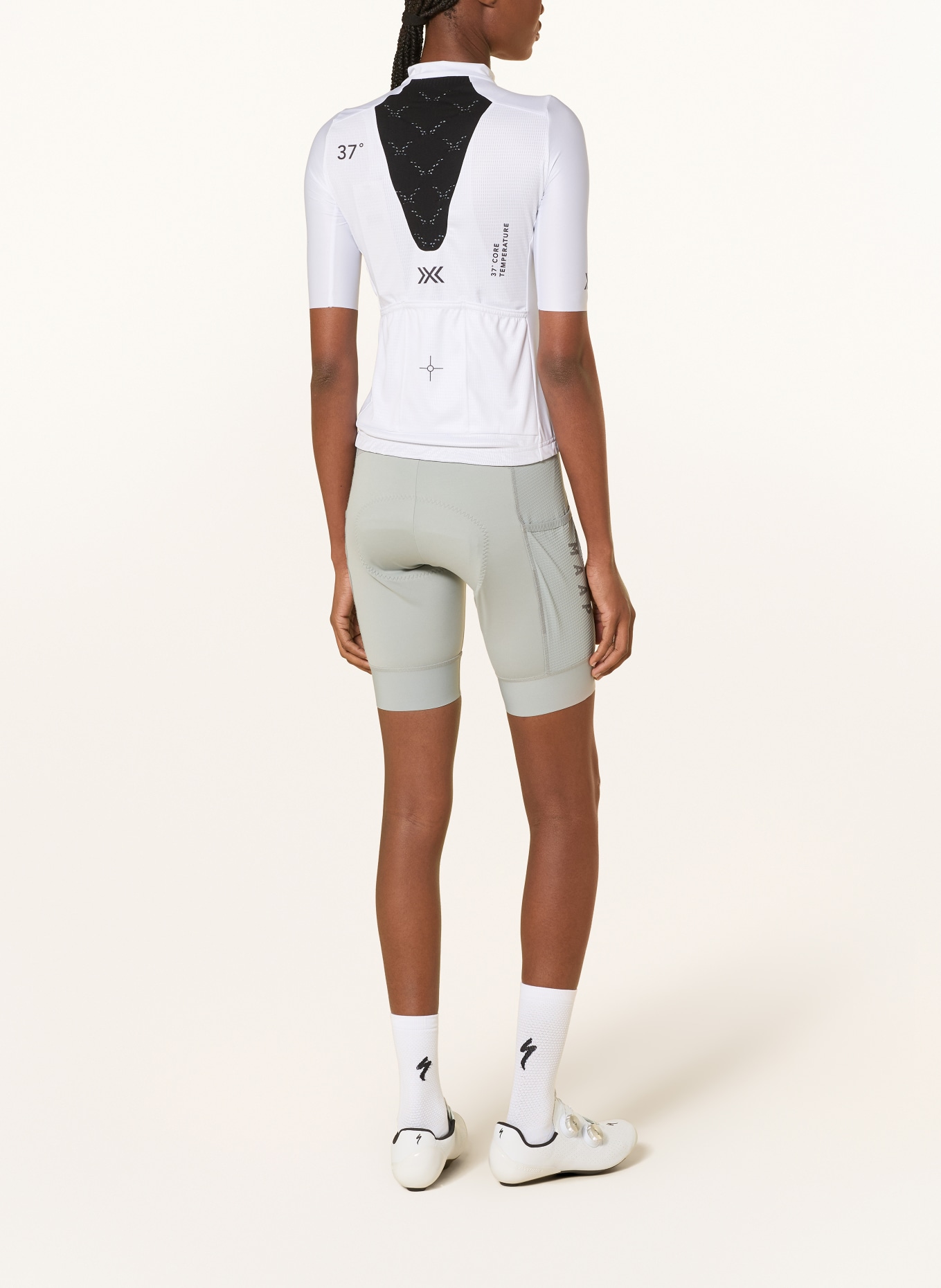 X-BIONIC Radtrikot COREFUSION RIDE JERSEY: WEISS / SCHWARZ