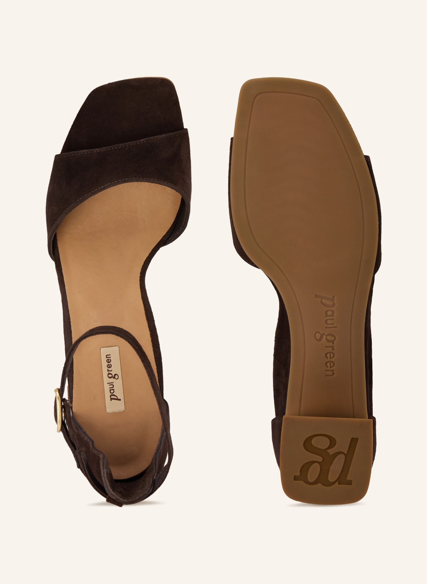 paul green Sandalen SAMTZIEGE DAKAR: DUNKELBRAUN