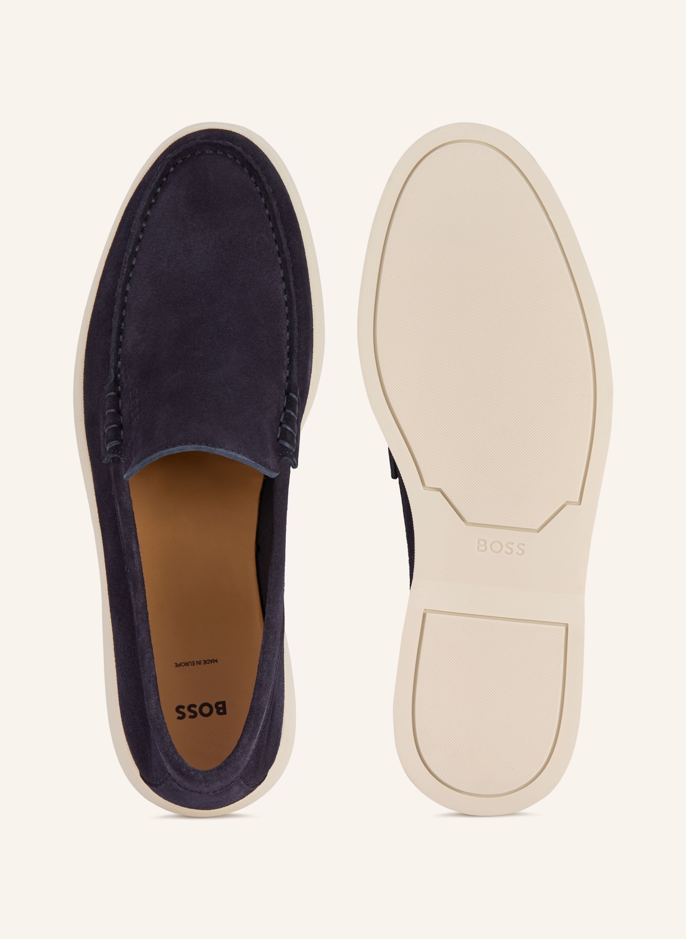 BOSS Slipper SIENNE: DONKERBLAUW