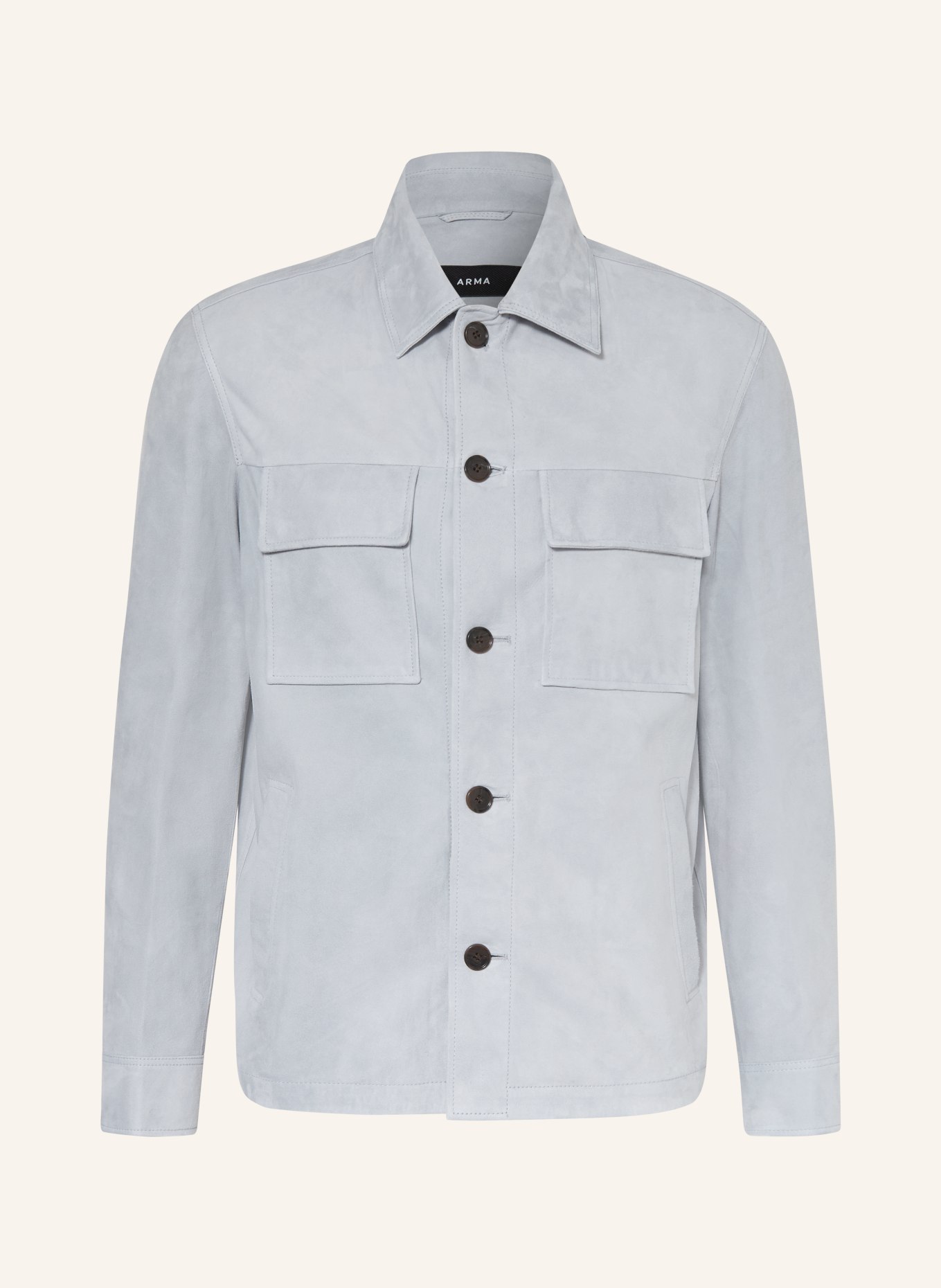 ARMA Leather overshirt MEX: LIGHT BLUE