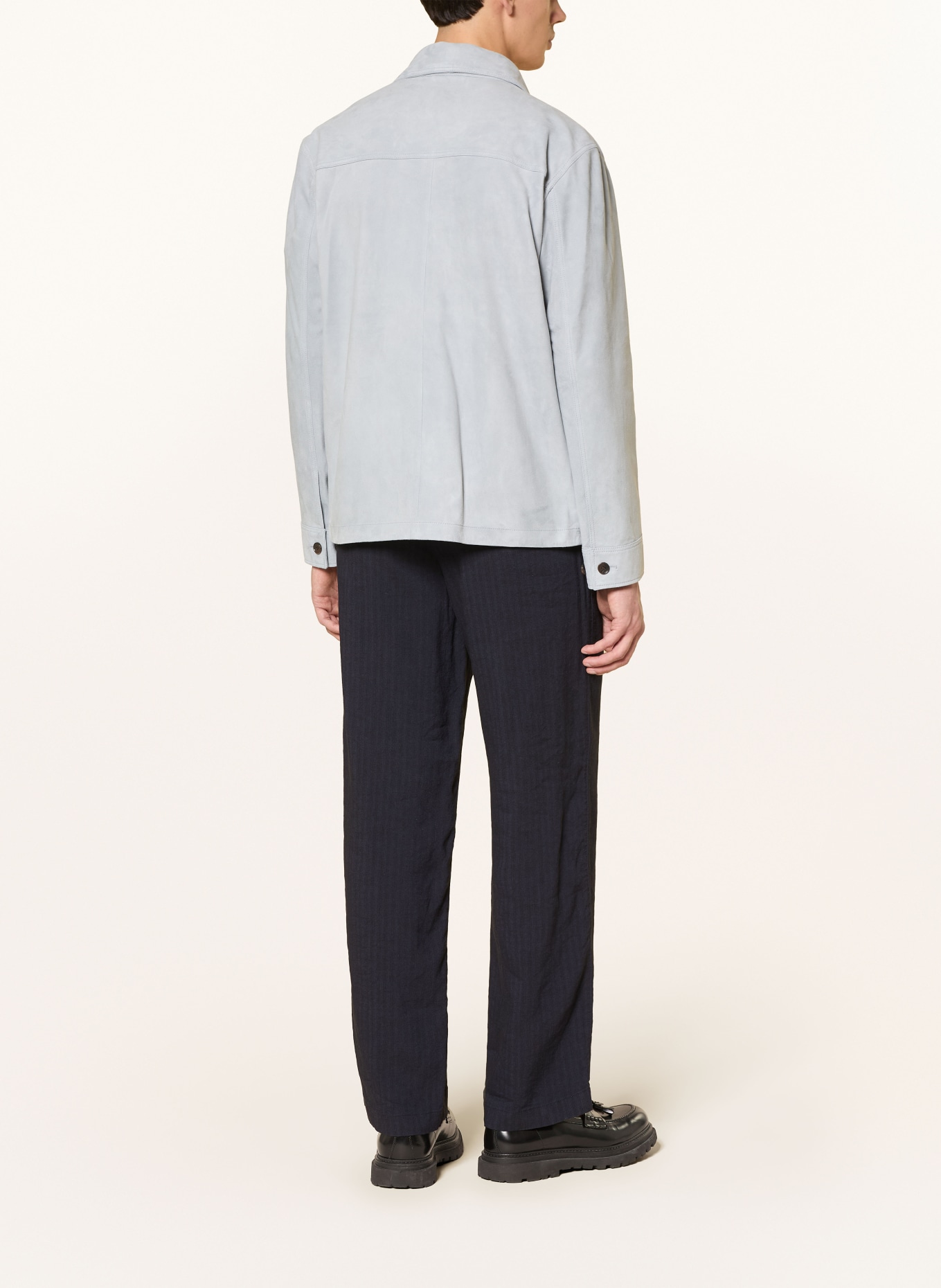 ARMA Leather overshirt MEX: LIGHT BLUE