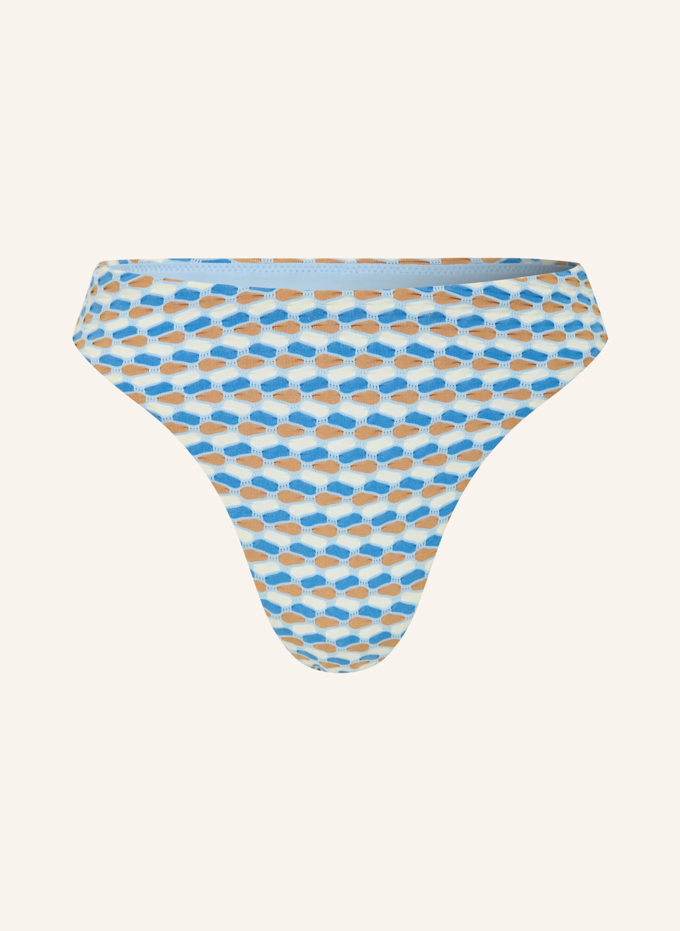 SEAFOLLY Basic bikinibroekje MALA: LICHTBLAUW / COGNAC / CRÈME