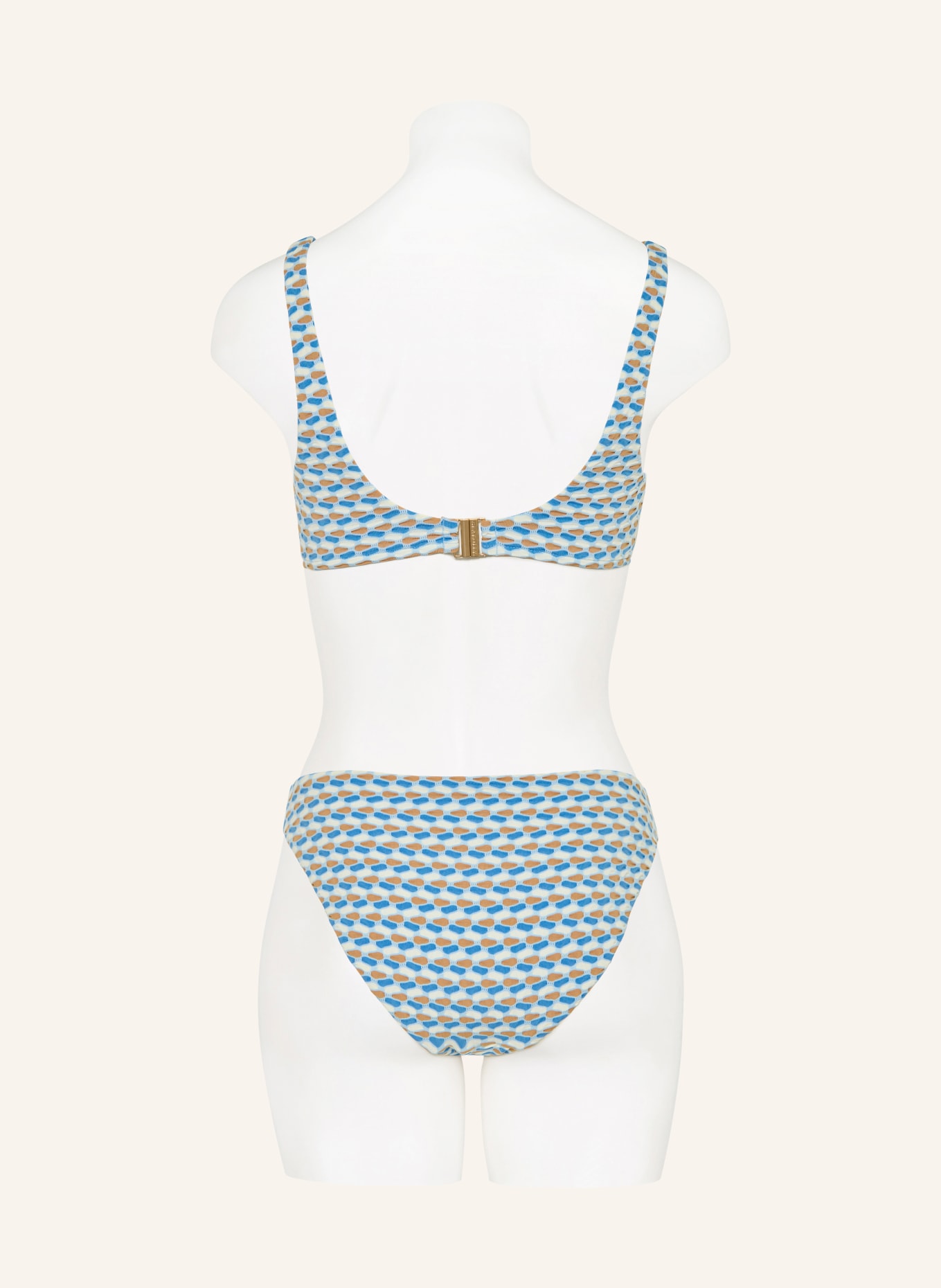 SEAFOLLY Góra od bikini bralette MALA: JASNONIEBIESKI / KONIAKOWY / KREMOWY