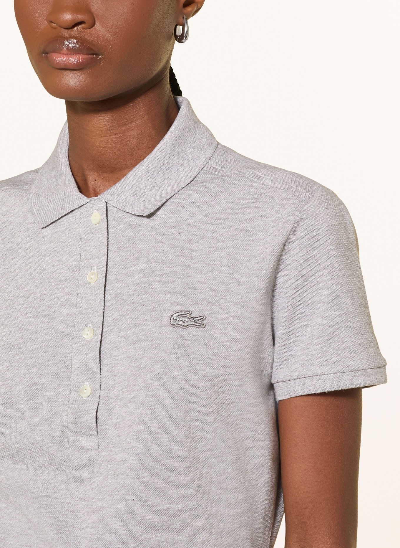 LACOSTE Piqué polokošile: ŠEDÁ