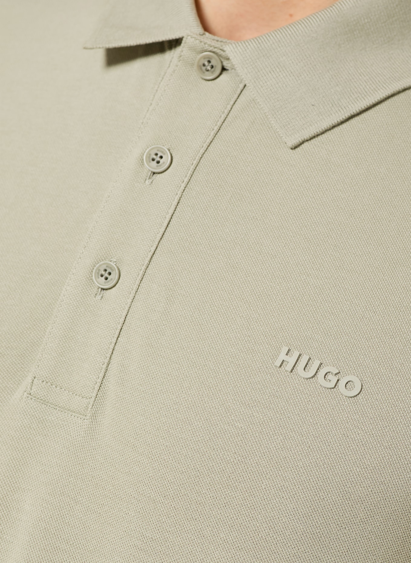 HUGO Piqué-Poloshirt DONOS Regular Fit: HELLGRÜN