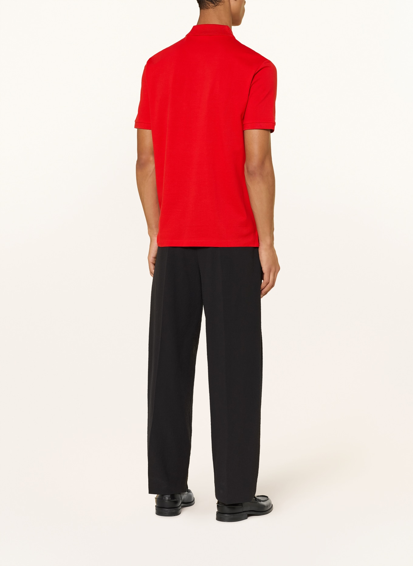 HUGO Koszulka polo z piki DONOS regular fit: CZERWONY