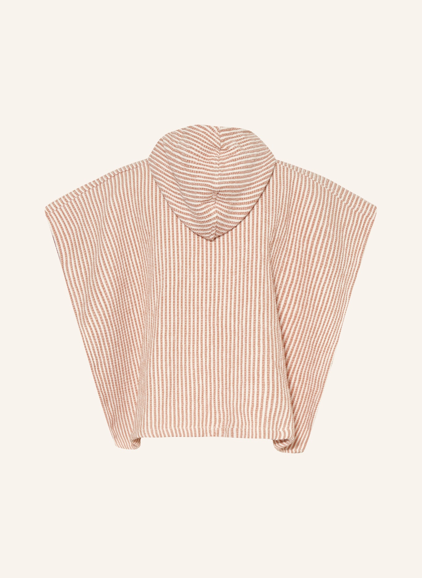 LIEWOOD Badecape PACO: HELLROT / WEISS