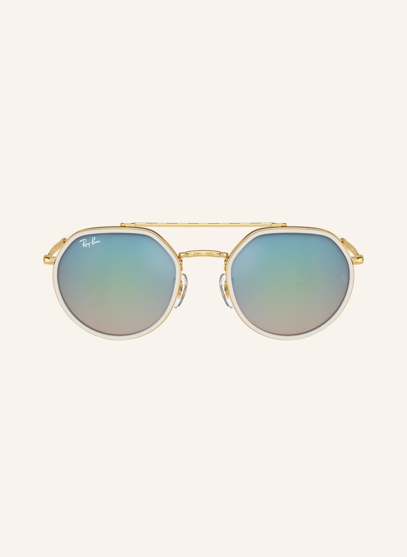 Ray-Ban Sunglasses RB3765: GOLD/BROWN MIRRORED