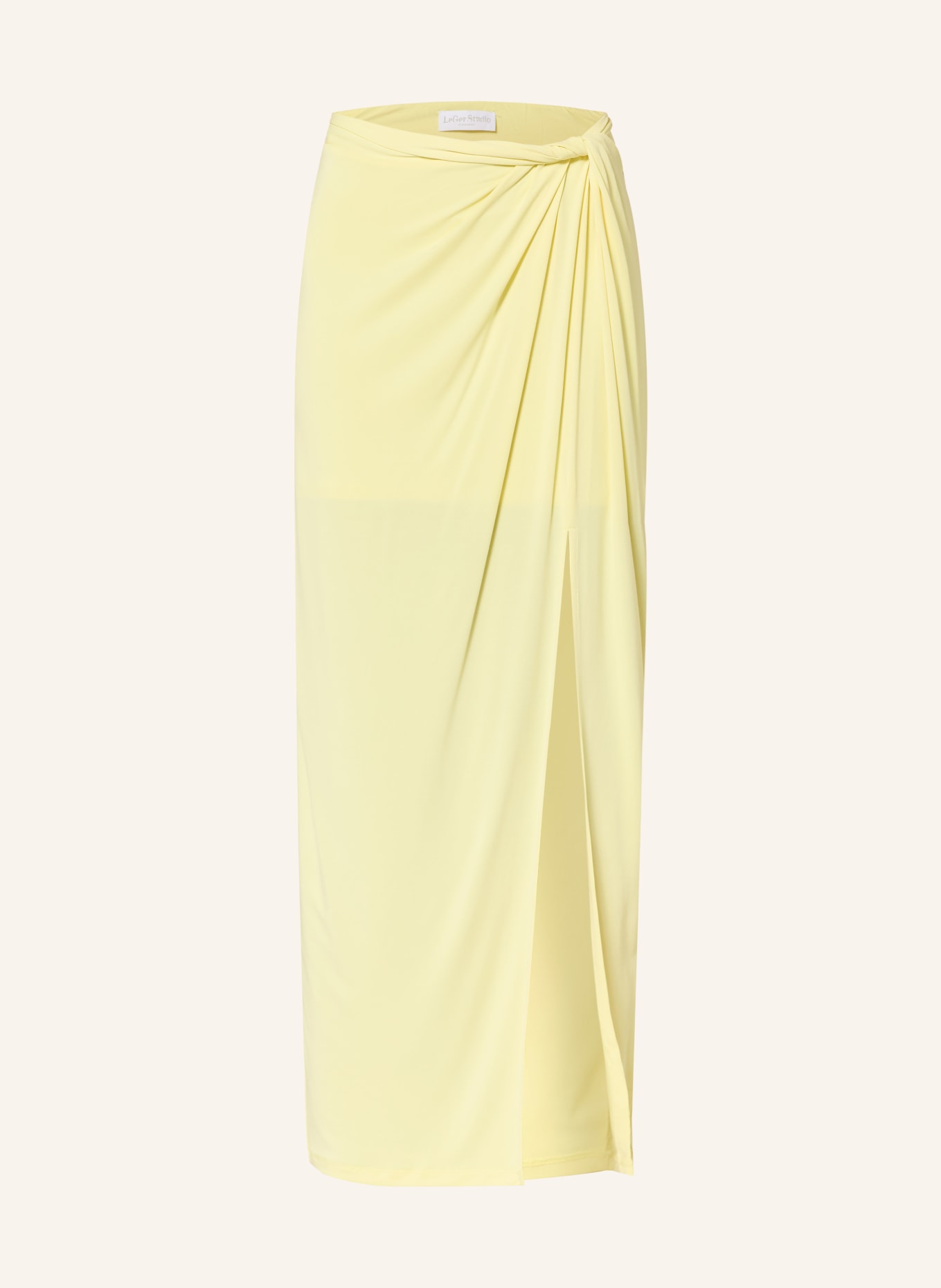 LeGer Studio Jerseyrock PERLE in Wickeloptik: GELB