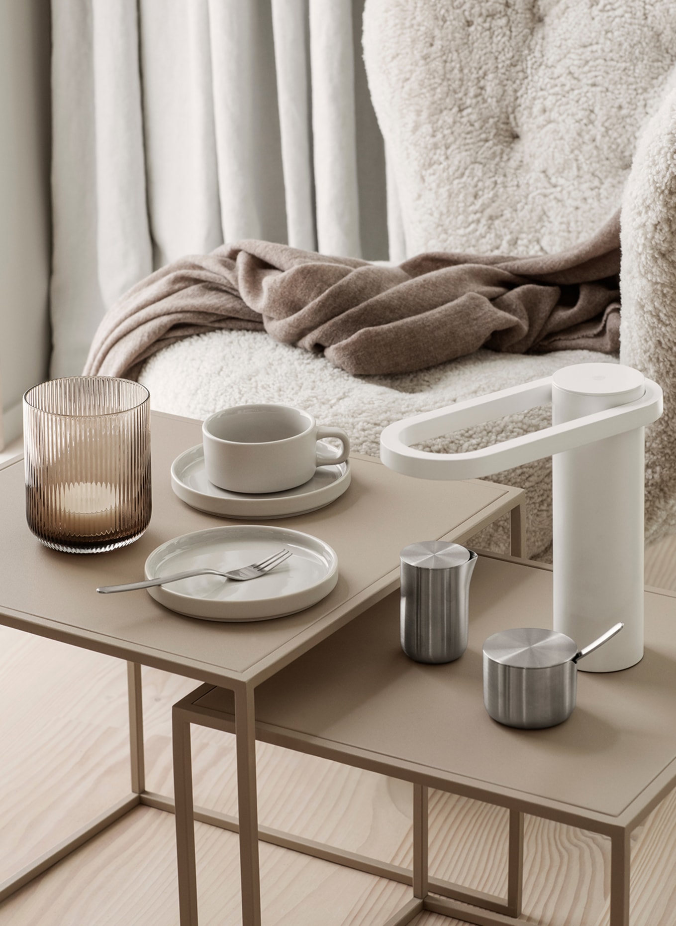 blomus Dessertteller PILAR: TAUPE