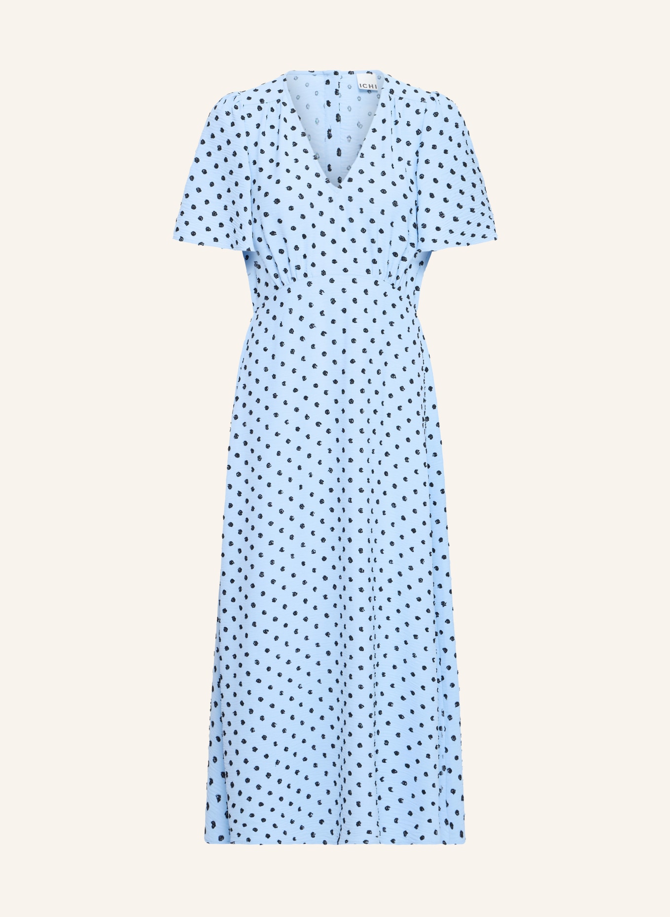 ICHI Sukienka IHZABBY: JASNONIEBIESKI / CZARNY