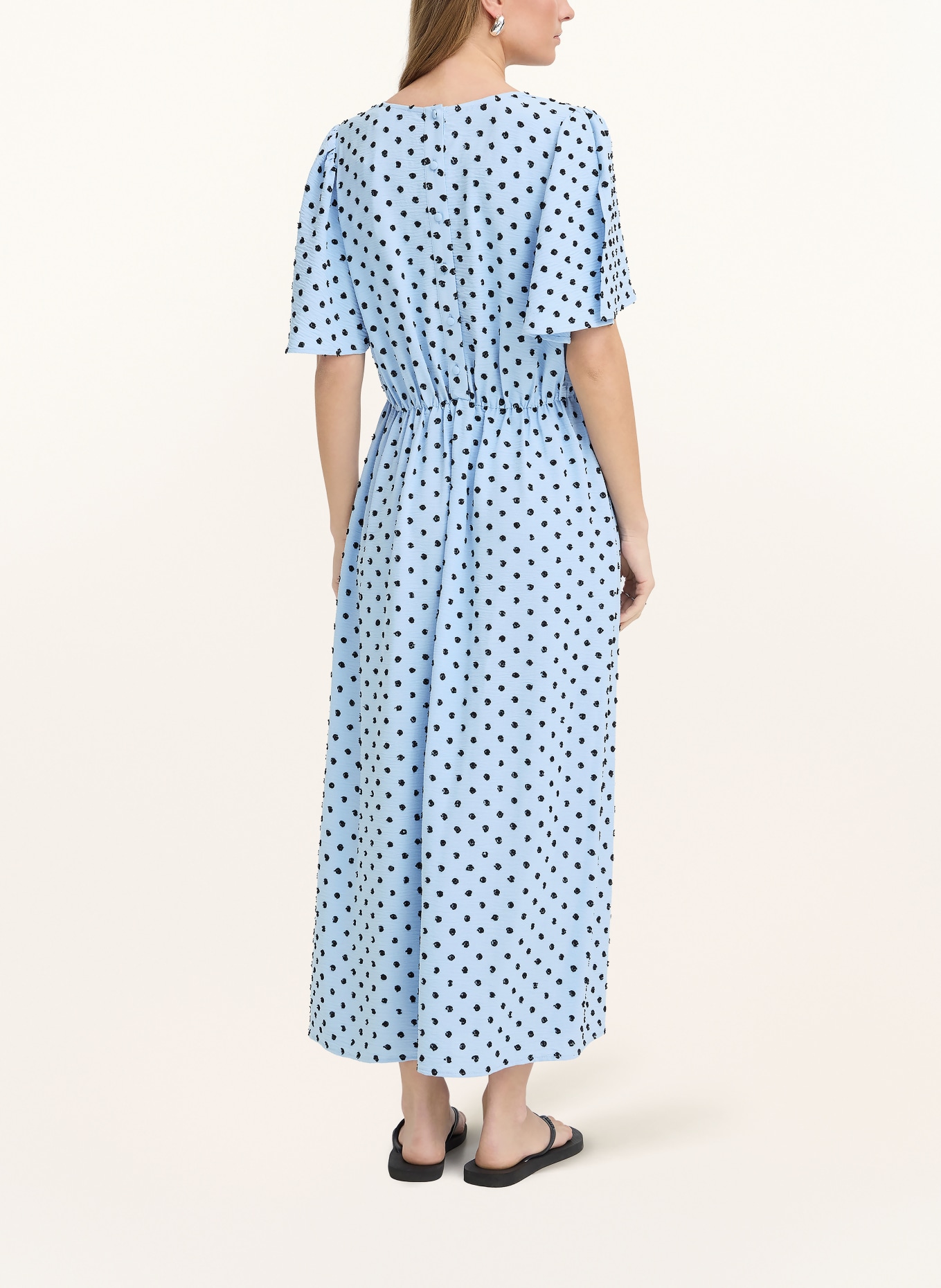 ICHI Sukienka IHZABBY: JASNONIEBIESKI / CZARNY