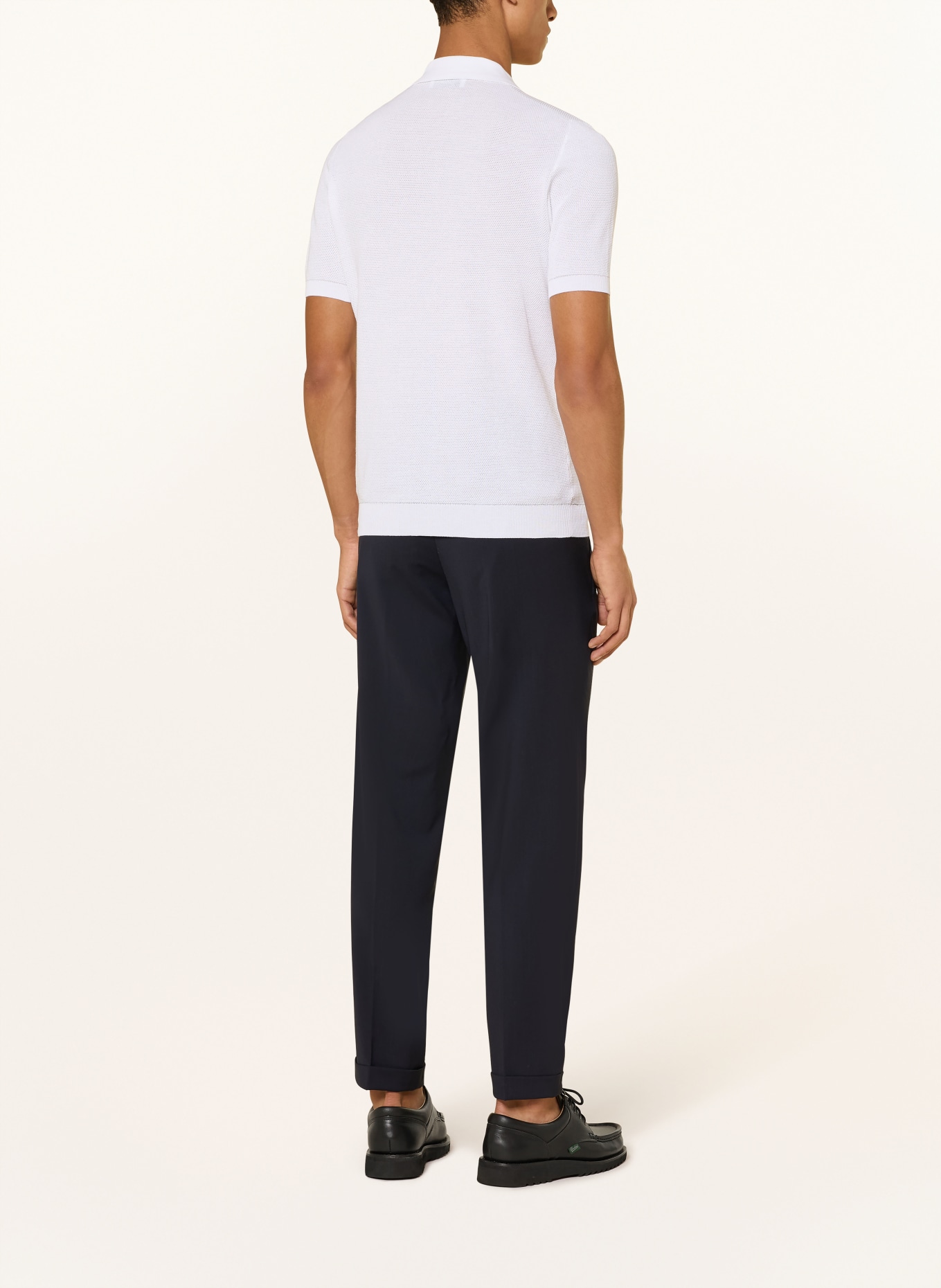 GRAN SASSO Polo piqué: BLANC