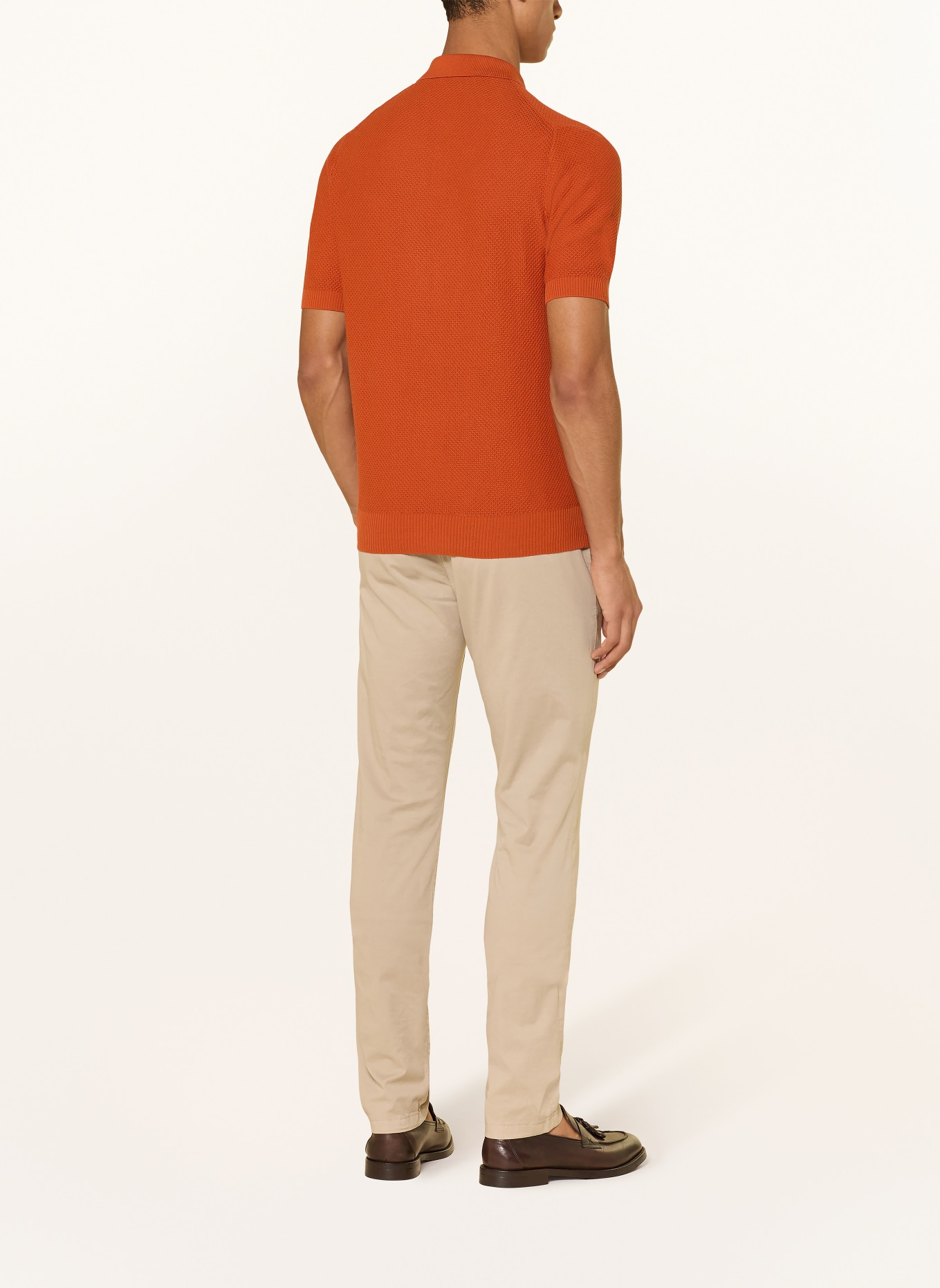 GRAN SASSO Polo en maille: ORANGE FONCÉ