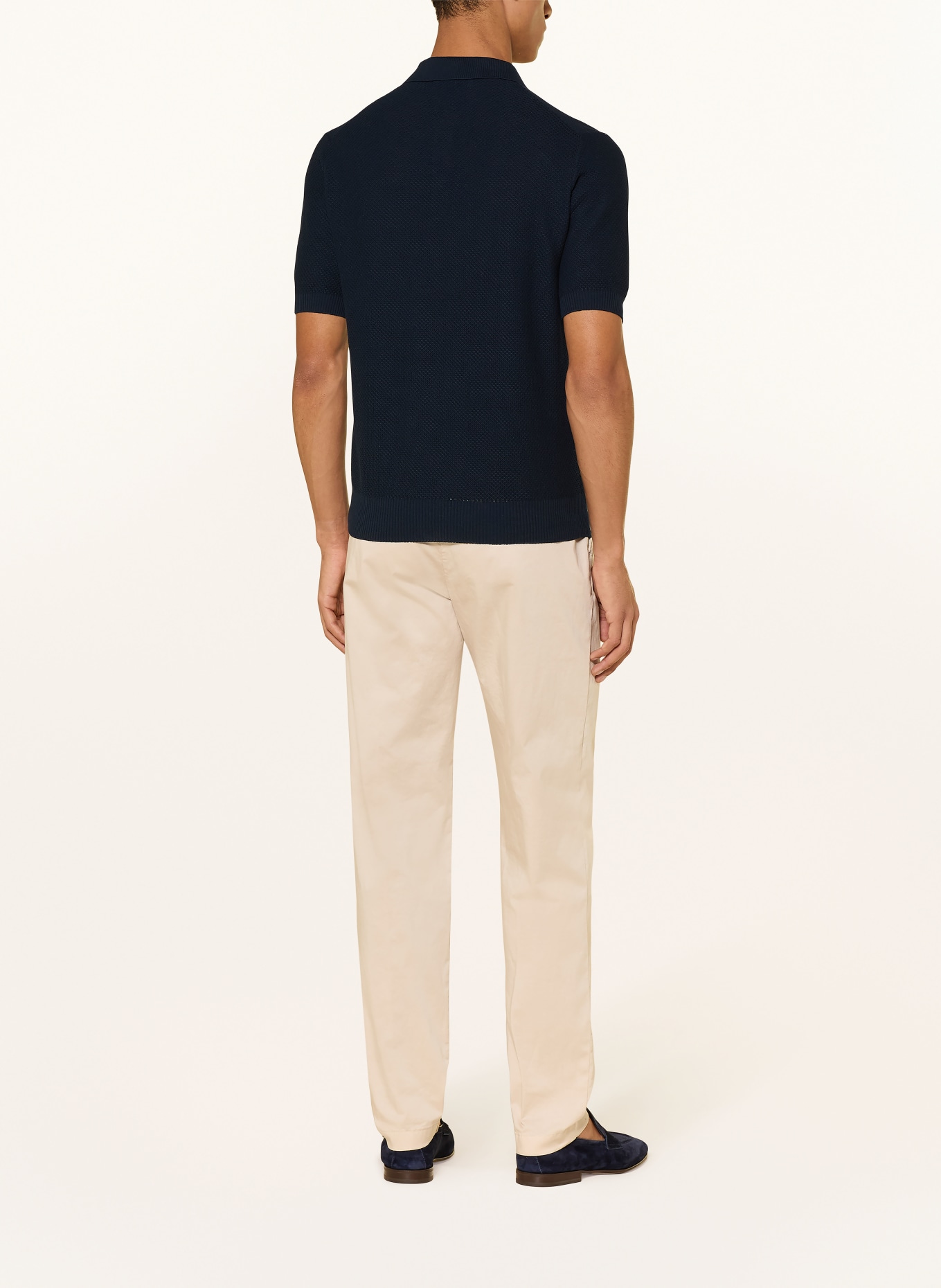 GRAN SASSO Koszulka polo z dzianiny: GRANATOWY