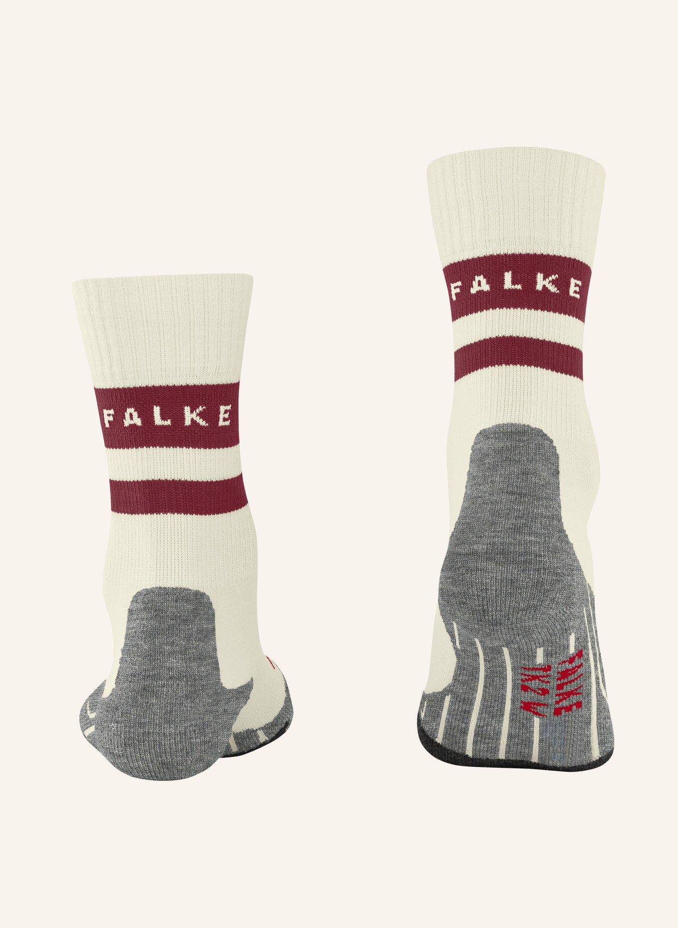 FALKE Trekking-Socken TK2 mit Merinowolle: 2080 CREAM