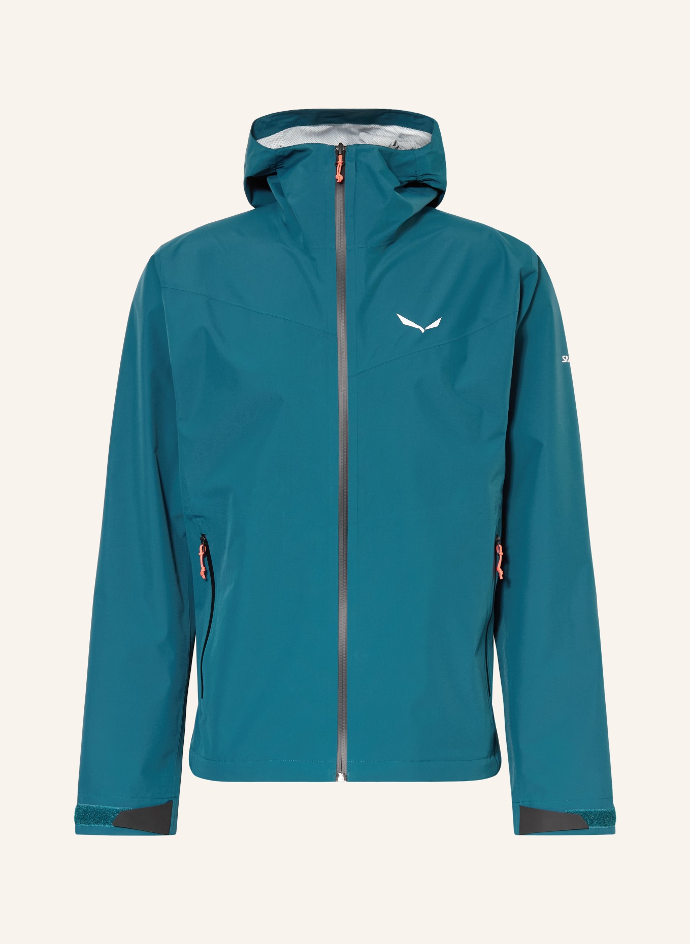 SALEWA Rain jacket PUEZ AQUA POWERTEX: TEAL