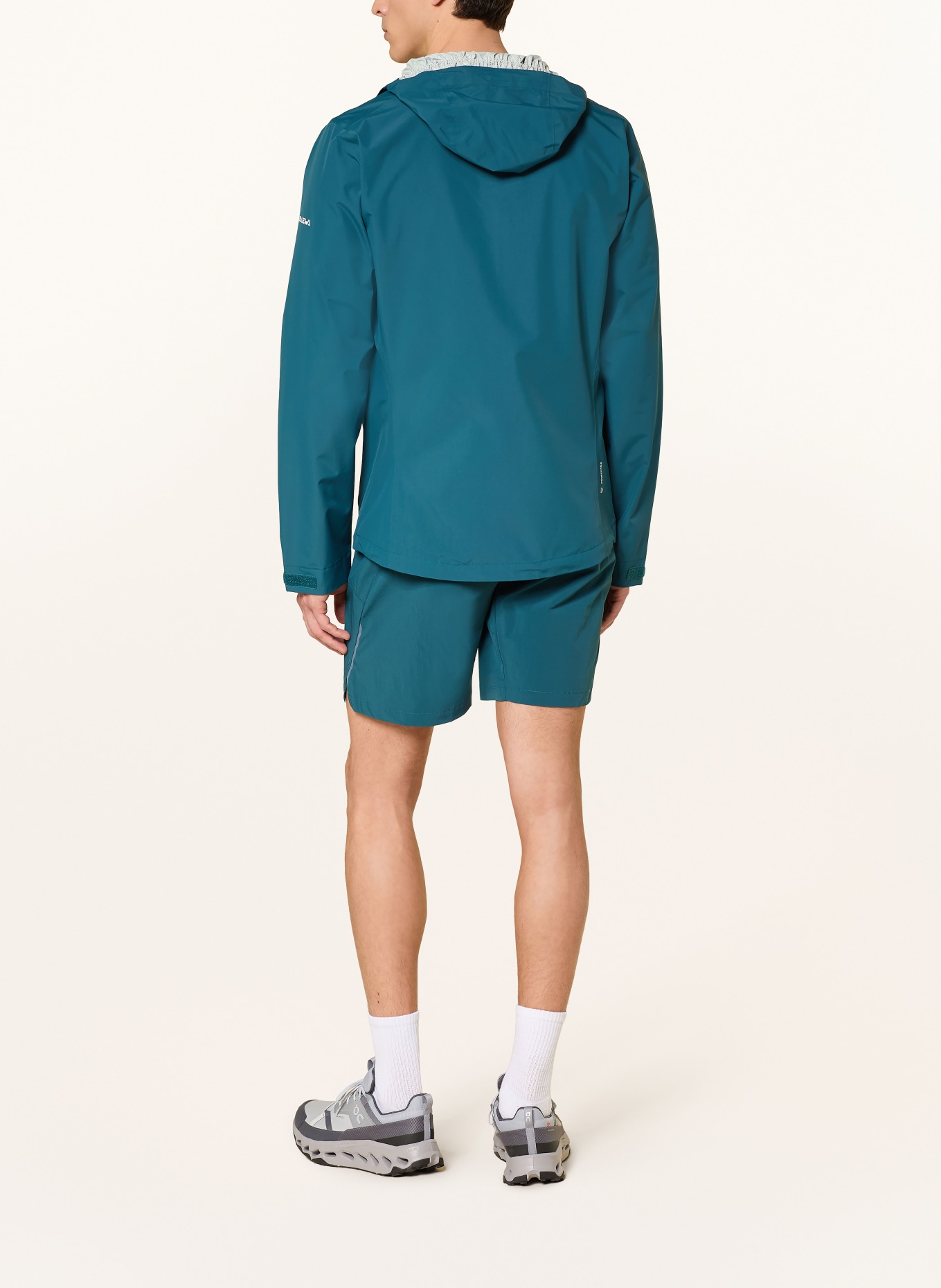 SALEWA Rain jacket PUEZ AQUA POWERTEX: TEAL