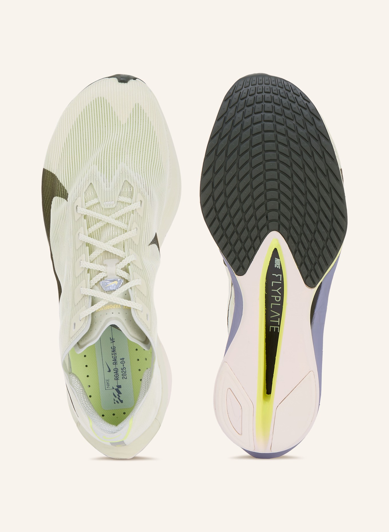 Nike Laufschuhe VAPORFLY 4: HELLGRÜN / DUNKELGRÜN