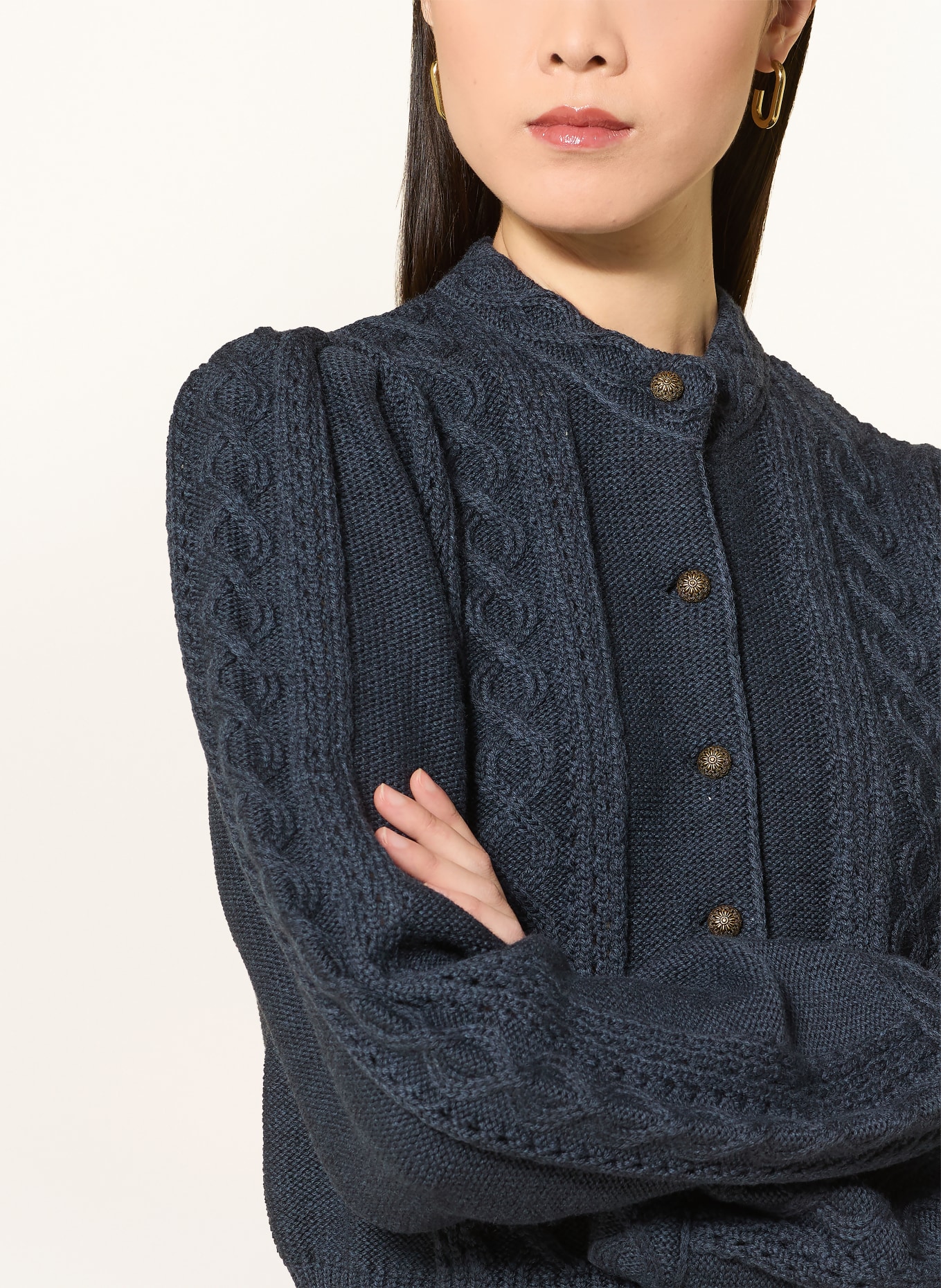 Gottseidank Strickjanker LEA aus Merinowolle: DUNKELBLAU