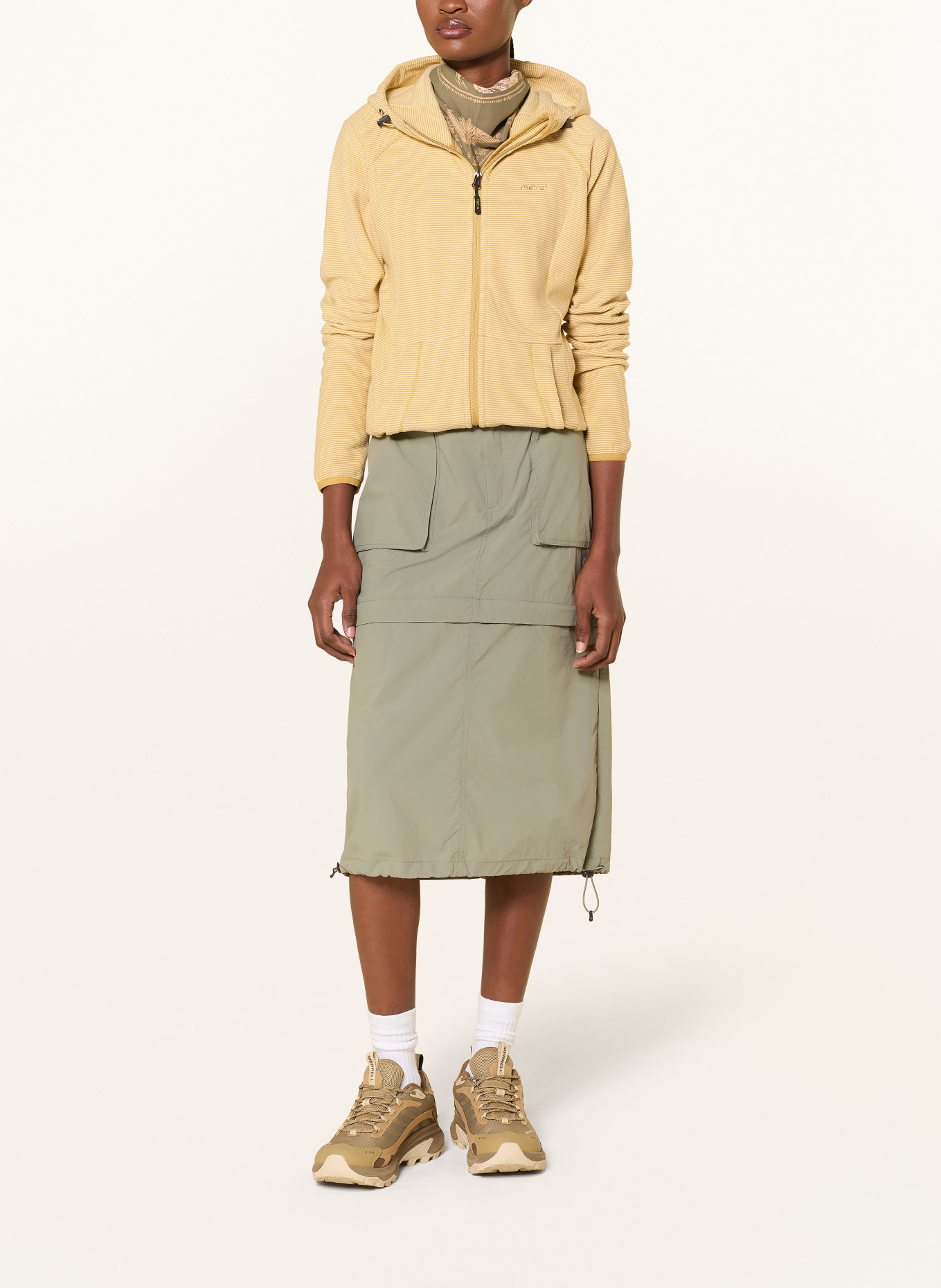 me°ru' Fleecejacke LOUROSA: GELB / HELLGRÜN