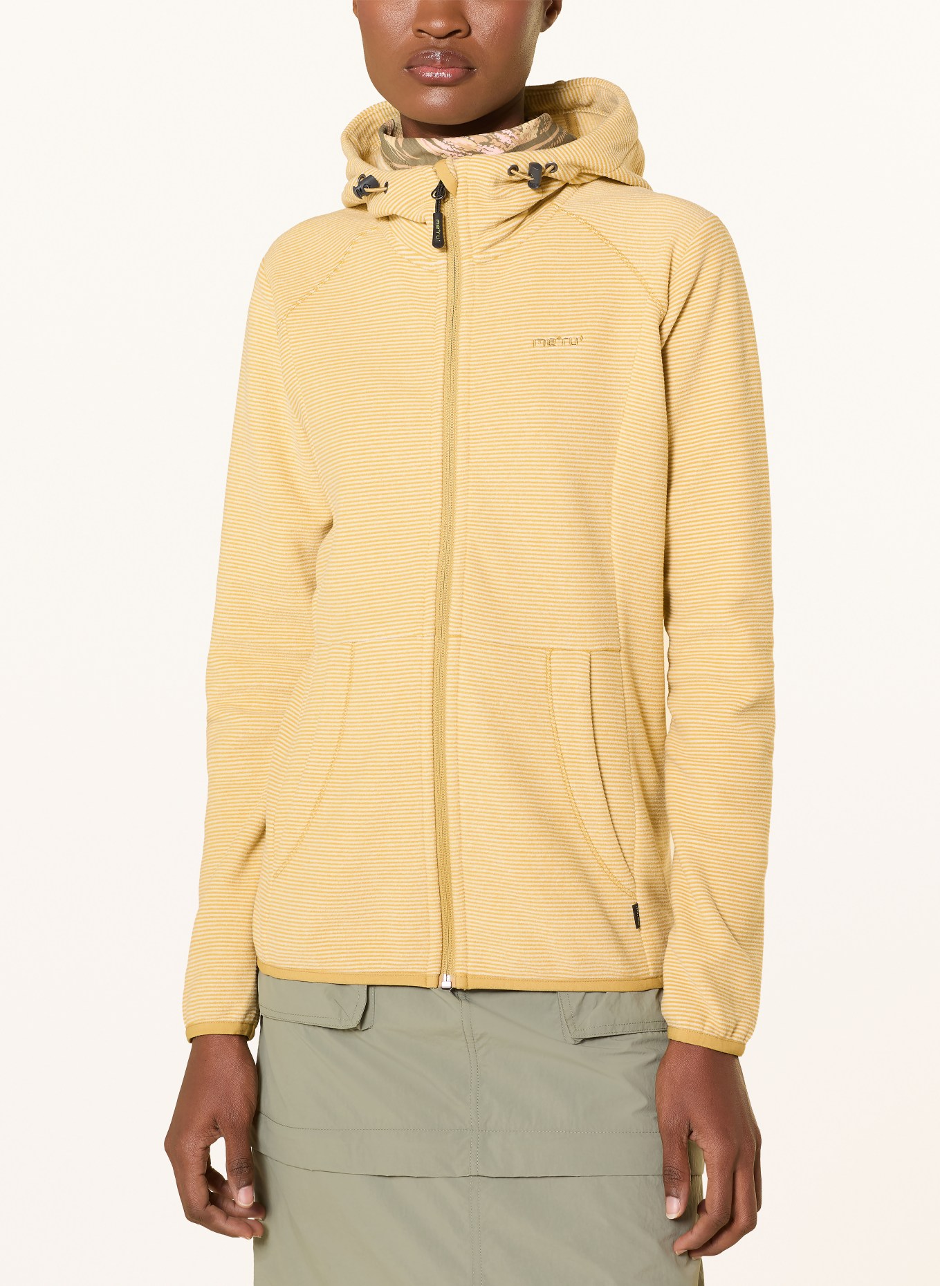 me°ru' Fleecejacke LOUROSA: GELB / HELLGRÜN