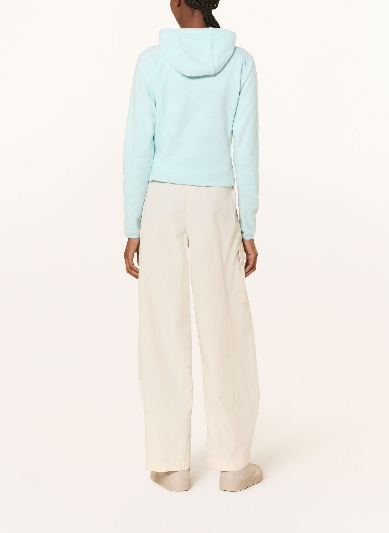 me°ru' Fleecejacke LOUROSA: TÜRKIS / CREME