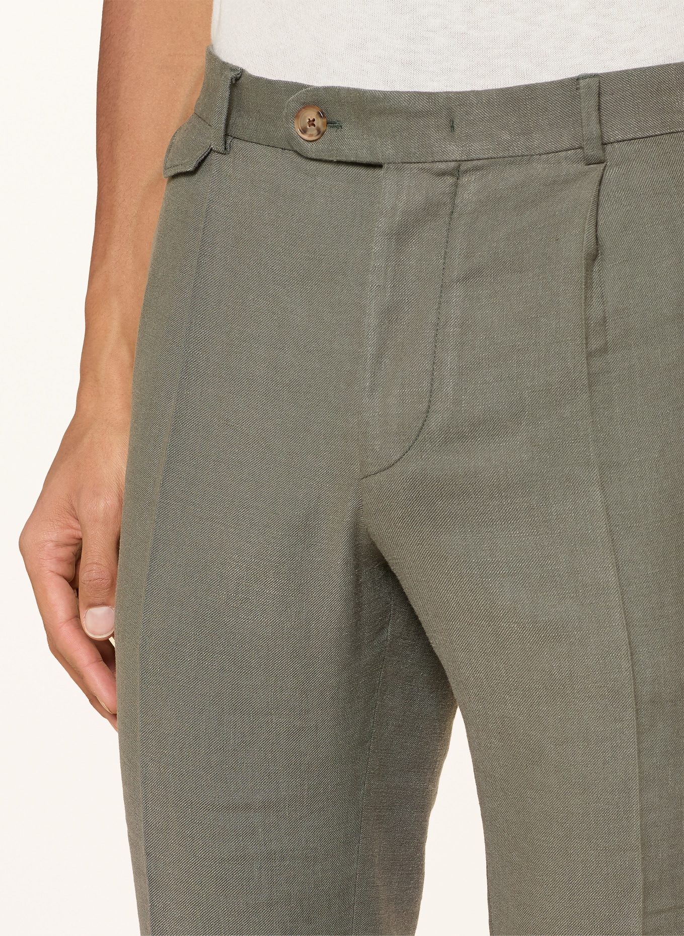 windsor. Pantalon SILVI Extra Slim Fit met linnen: 320 Bright Green 320