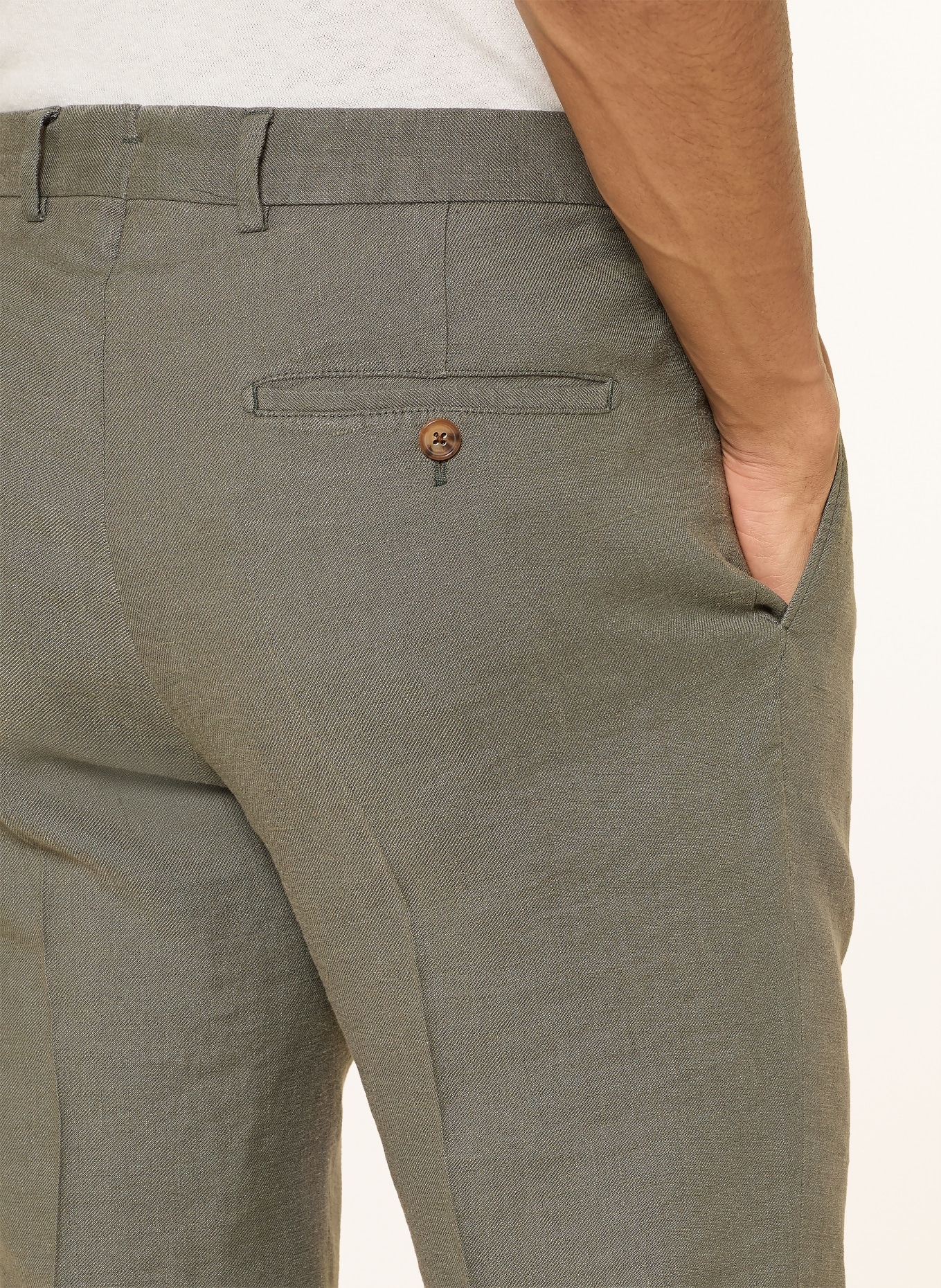 windsor. Pantalon SILVI Extra Slim Fit met linnen: 320 Bright Green 320