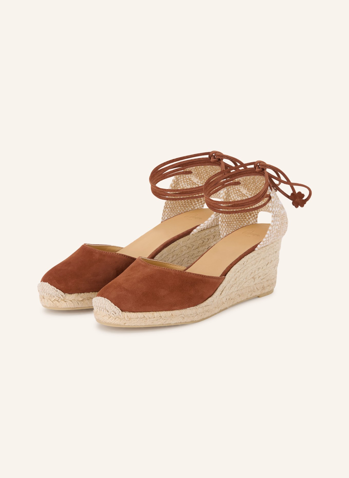 Castaner Wedges CARINA: BRAUN / BEIGE