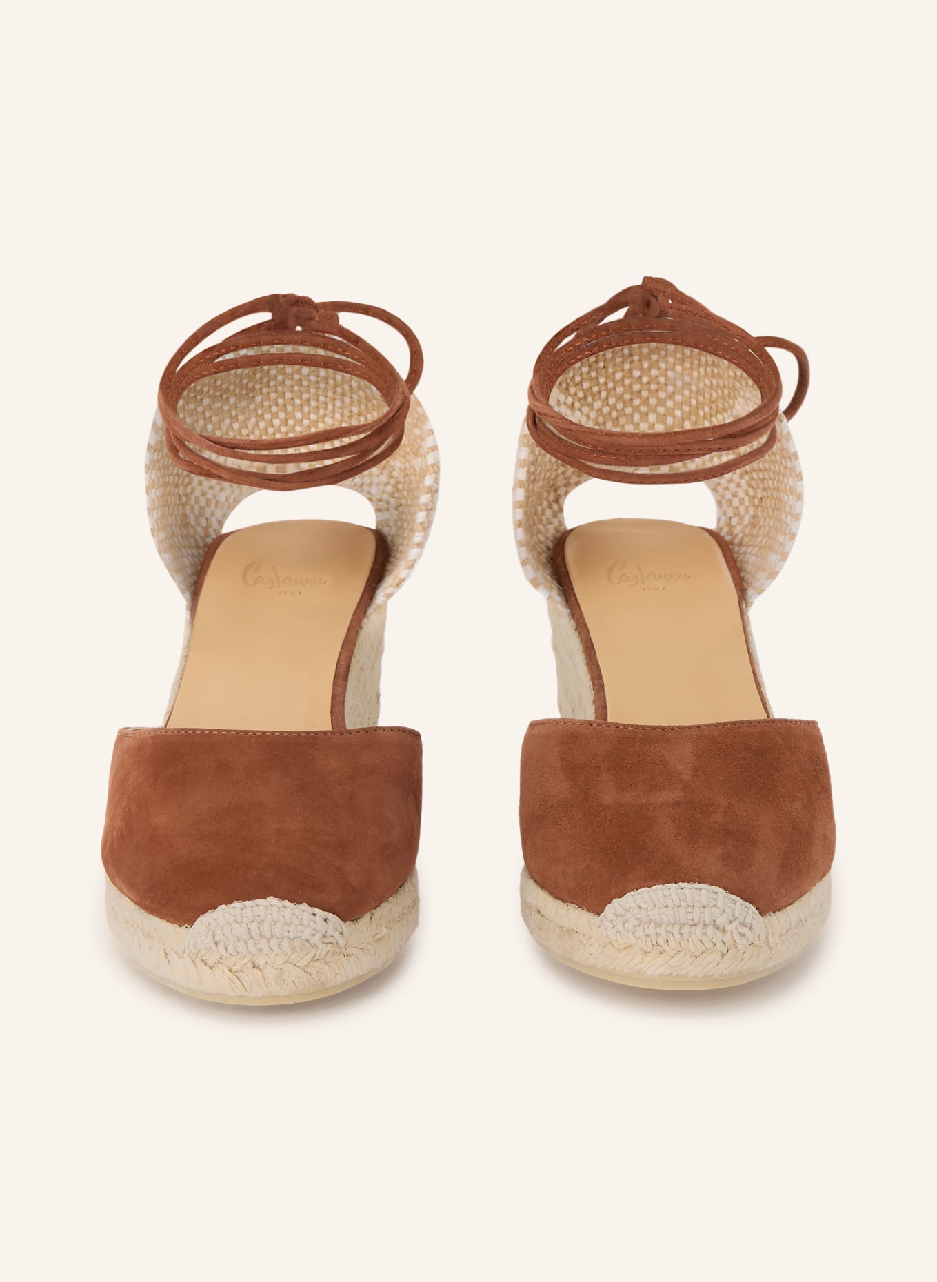Castaner Wedges CARINA: BRAUN / BEIGE