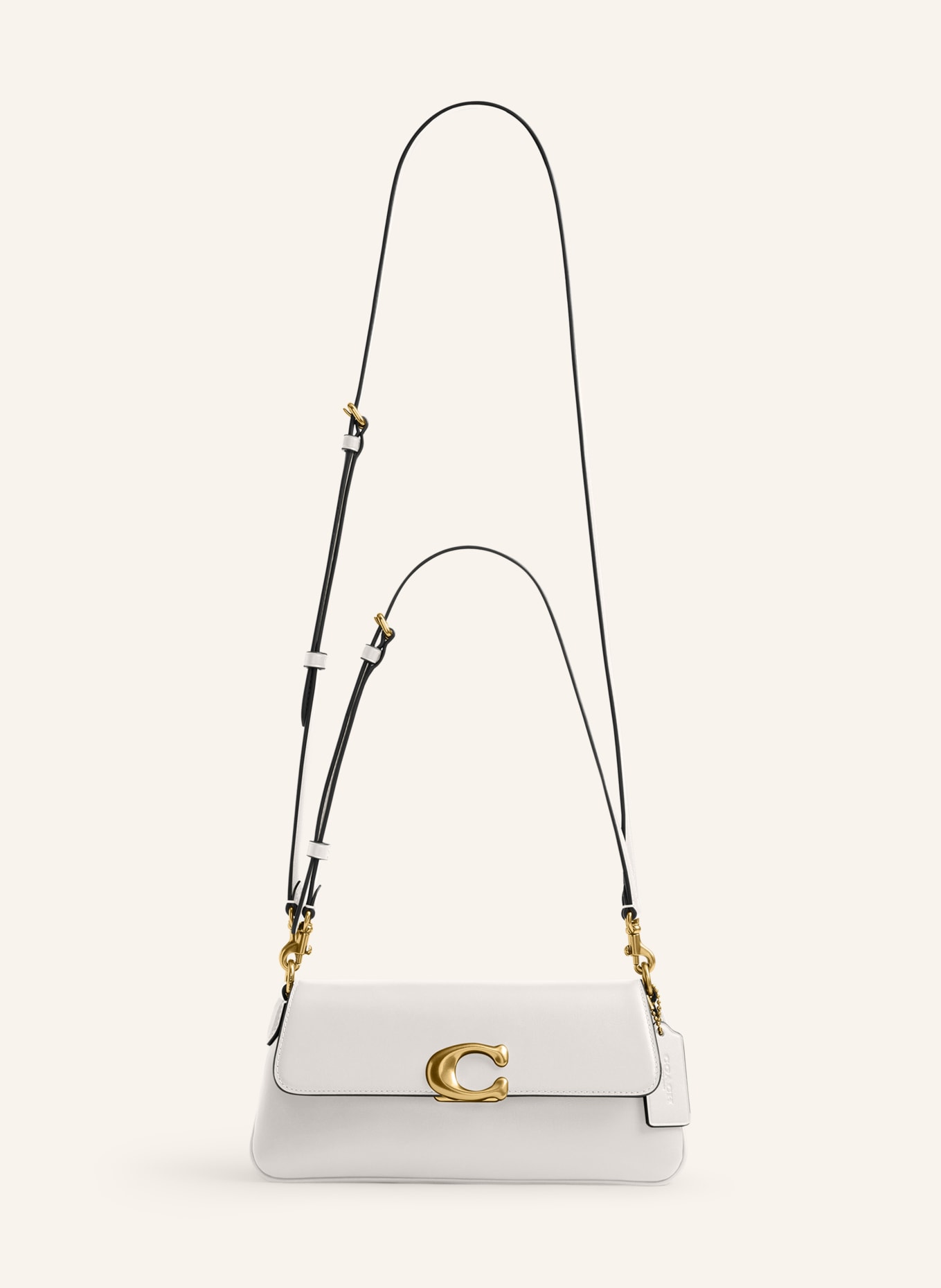 COACH JET shoulder bag: CREAM / GOLD