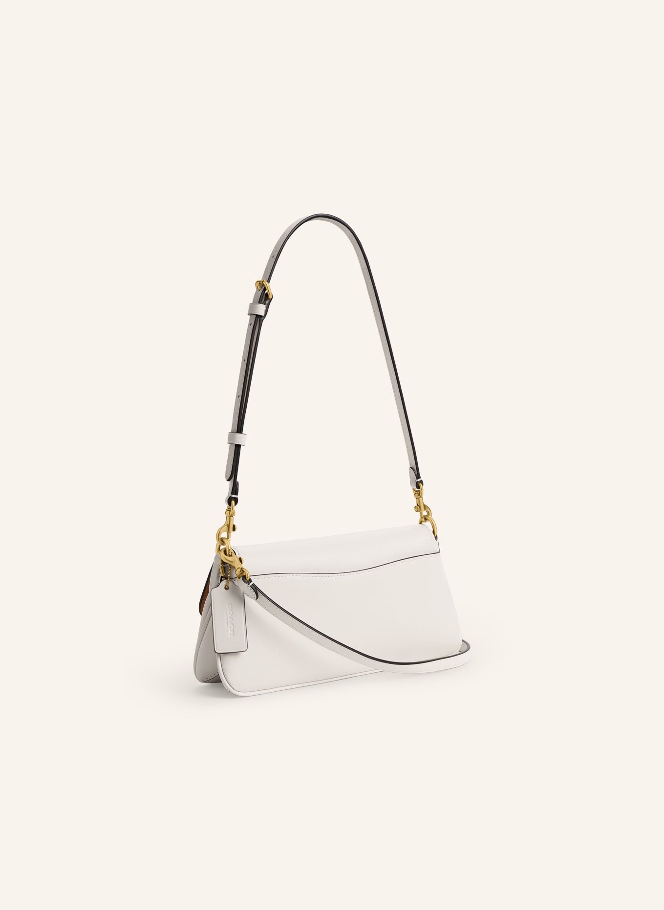 COACH JET shoulder bag: CREAM / GOLD