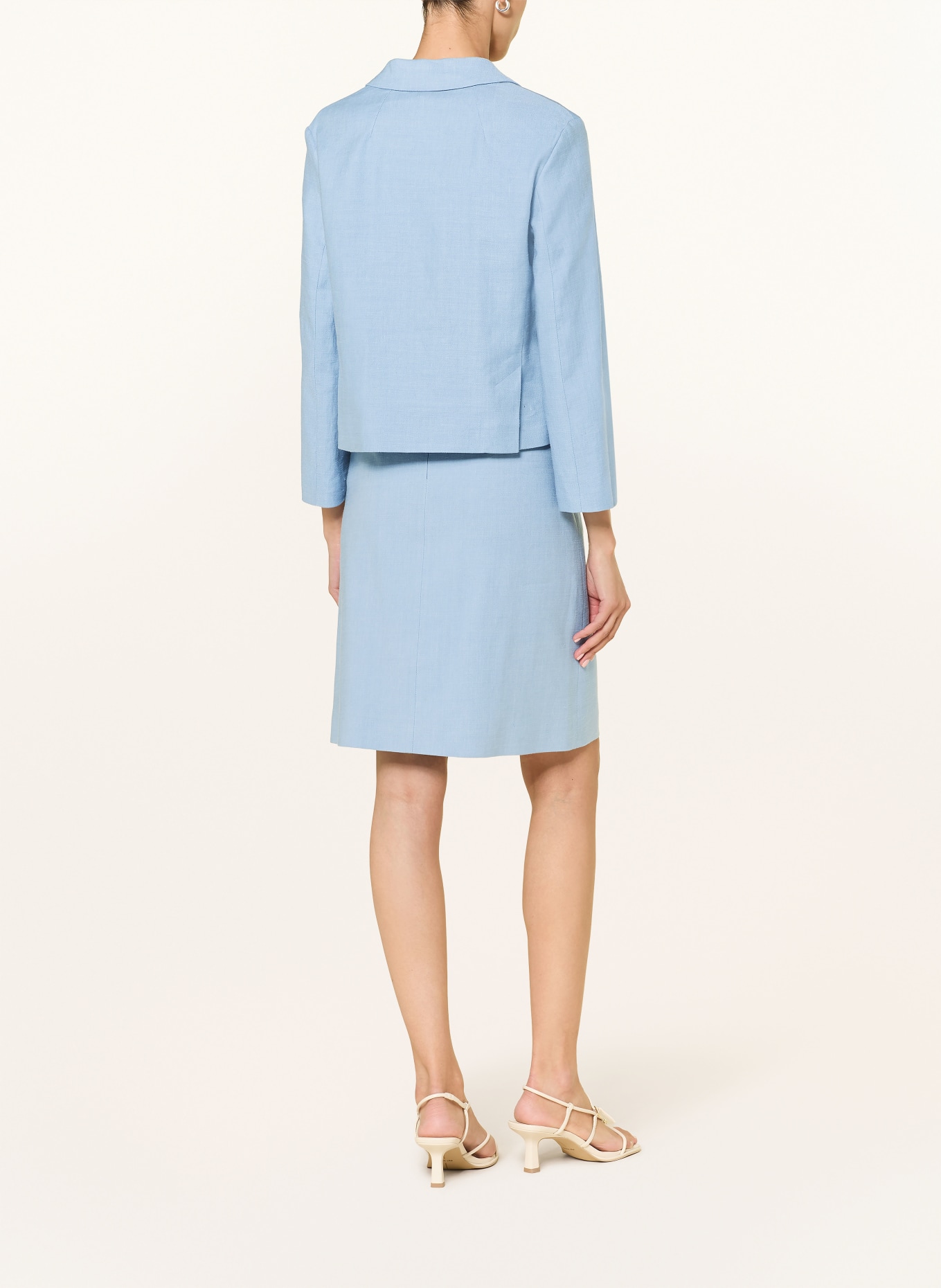 windsor. Rok met linnen: TURQUOISE