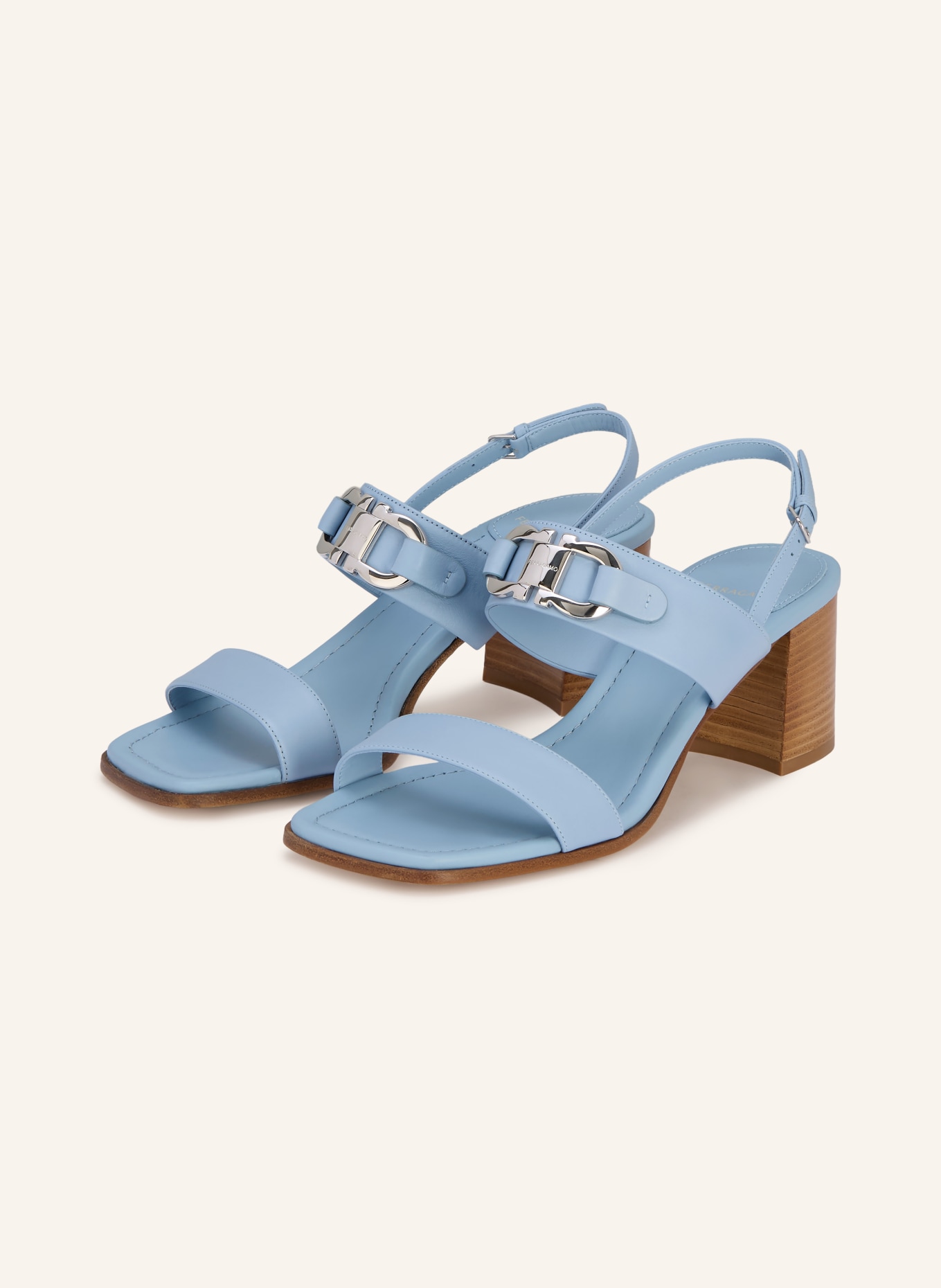 FERRAGAMO sandales: BLEU CLAIR