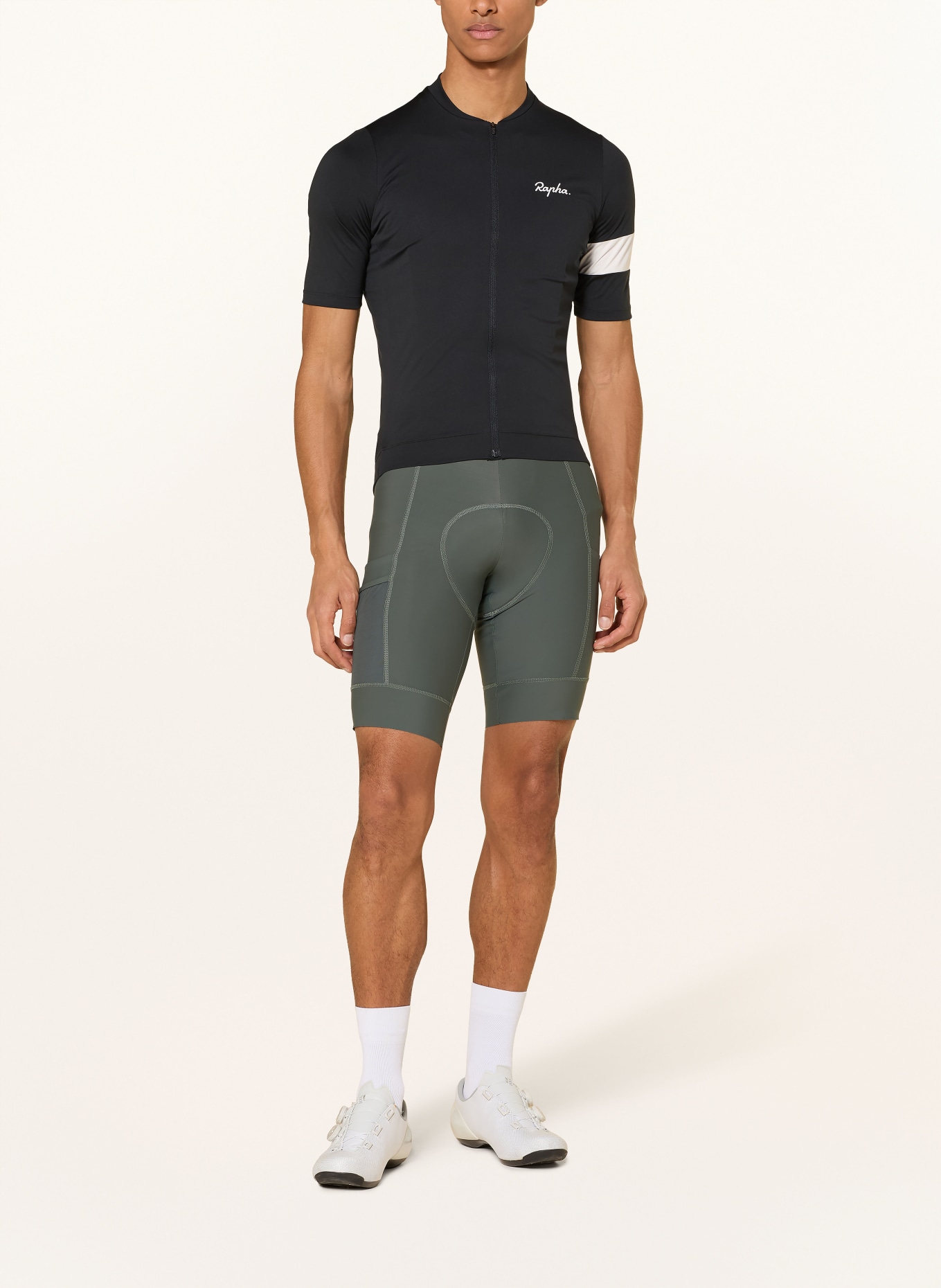 Rapha Koszulka kolarska CORE: CZARNY / BIAŁY