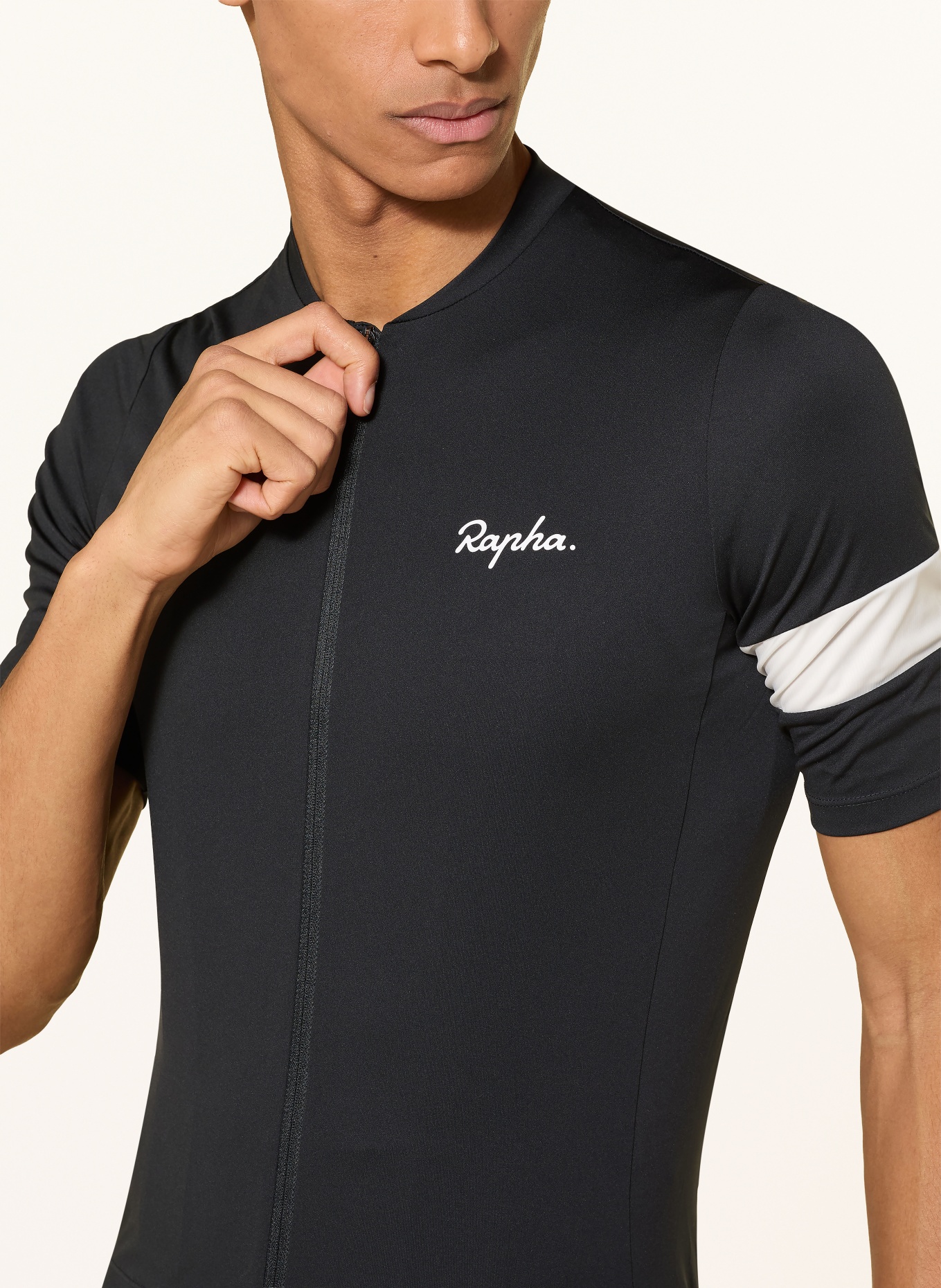 Rapha Koszulka kolarska CORE: CZARNY / BIAŁY