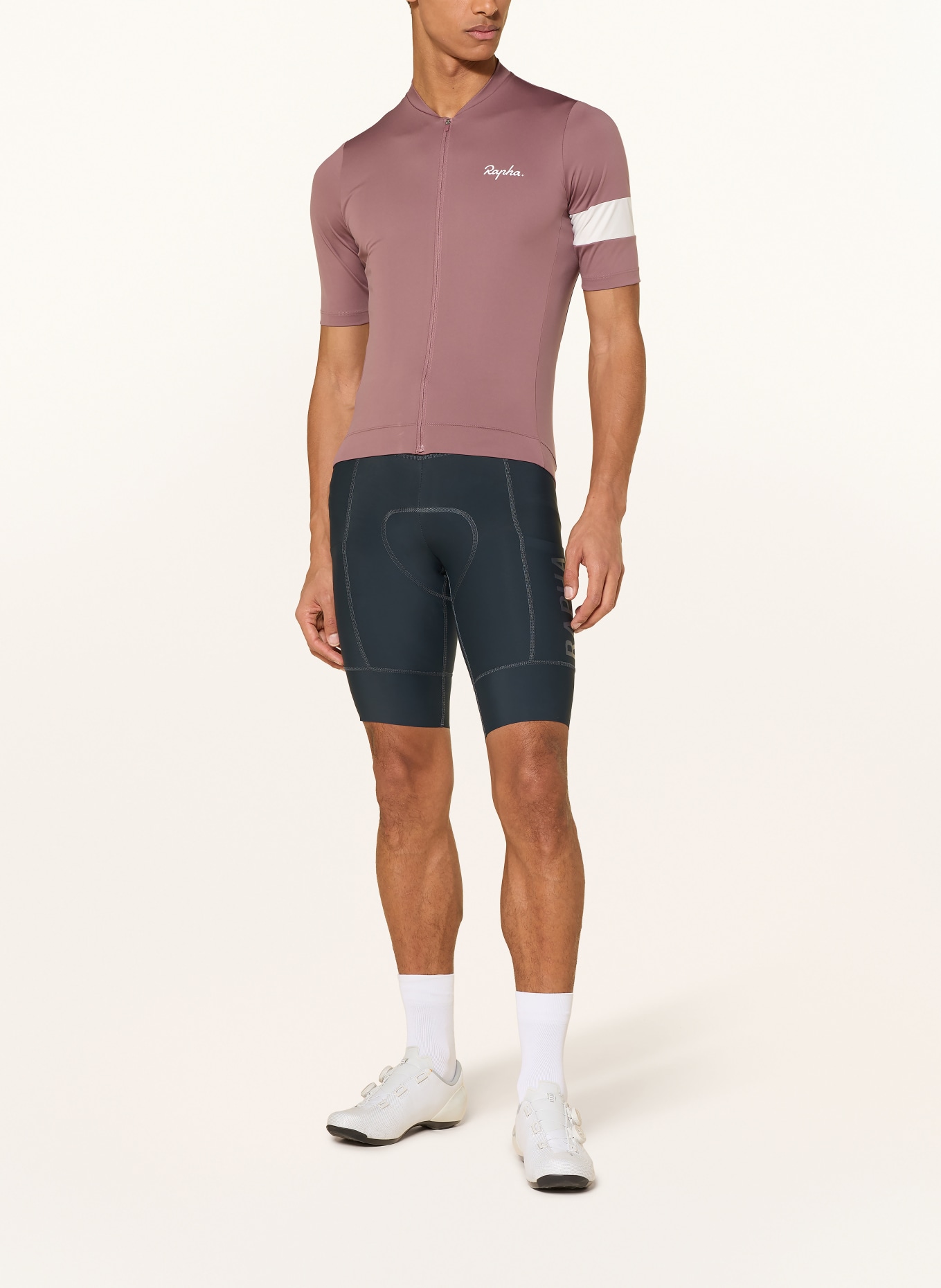 Rapha Koszulka kolarska CORE: BRUDNY RÓŻ / BIAŁY