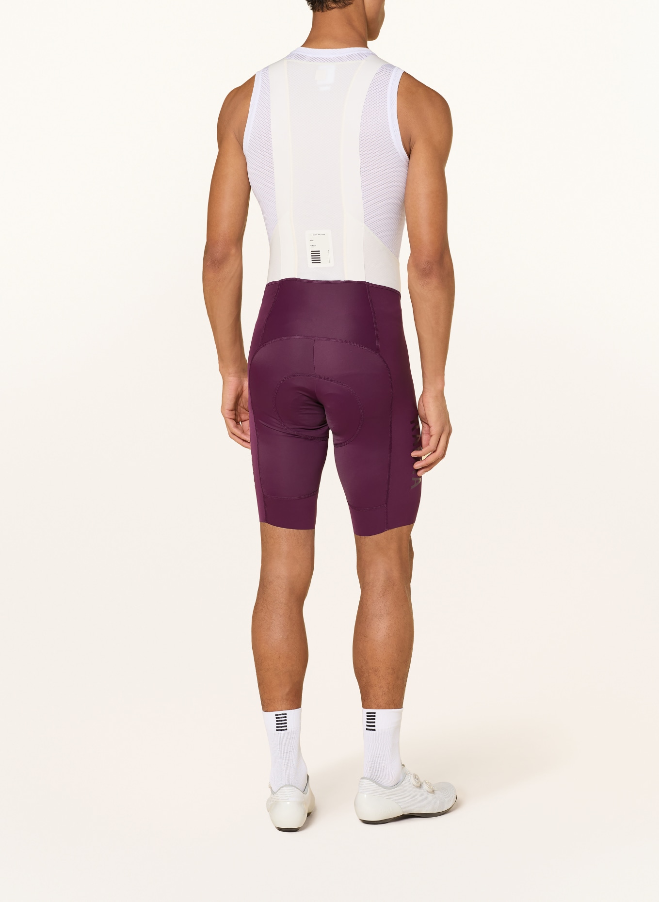 Rapha Cyklistické kalhoty PRO TEAM BIB III se šlemi a polstrovanou vložkou: FUCHSIOVÁ / BÍLÁ