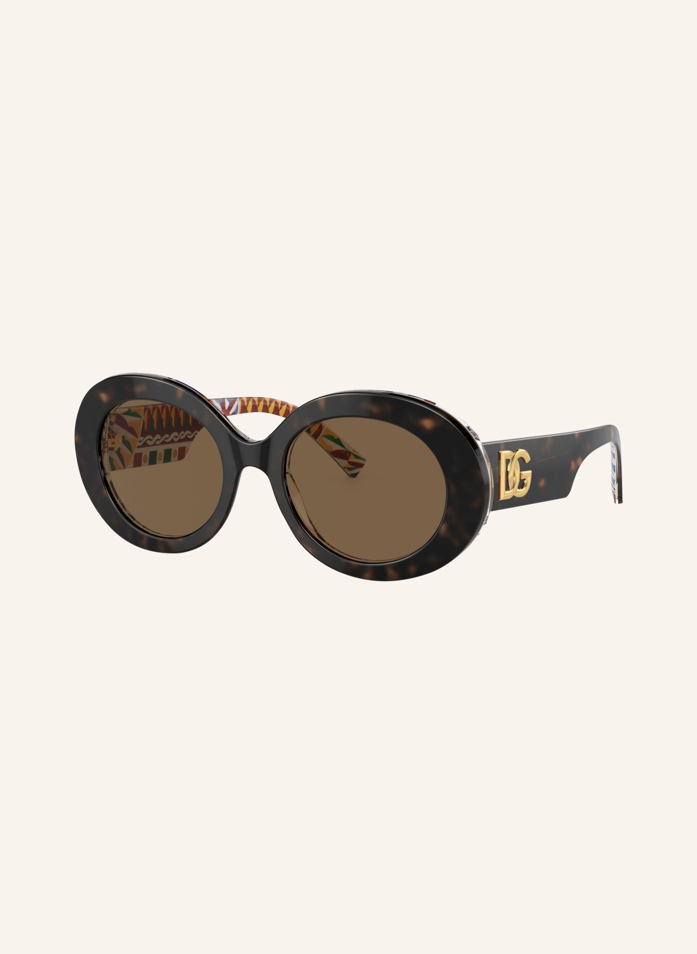 DOLCE & GABBANA Okulary przeciwsłoneczne DG4448: HAVANA/ BRĄZOWY