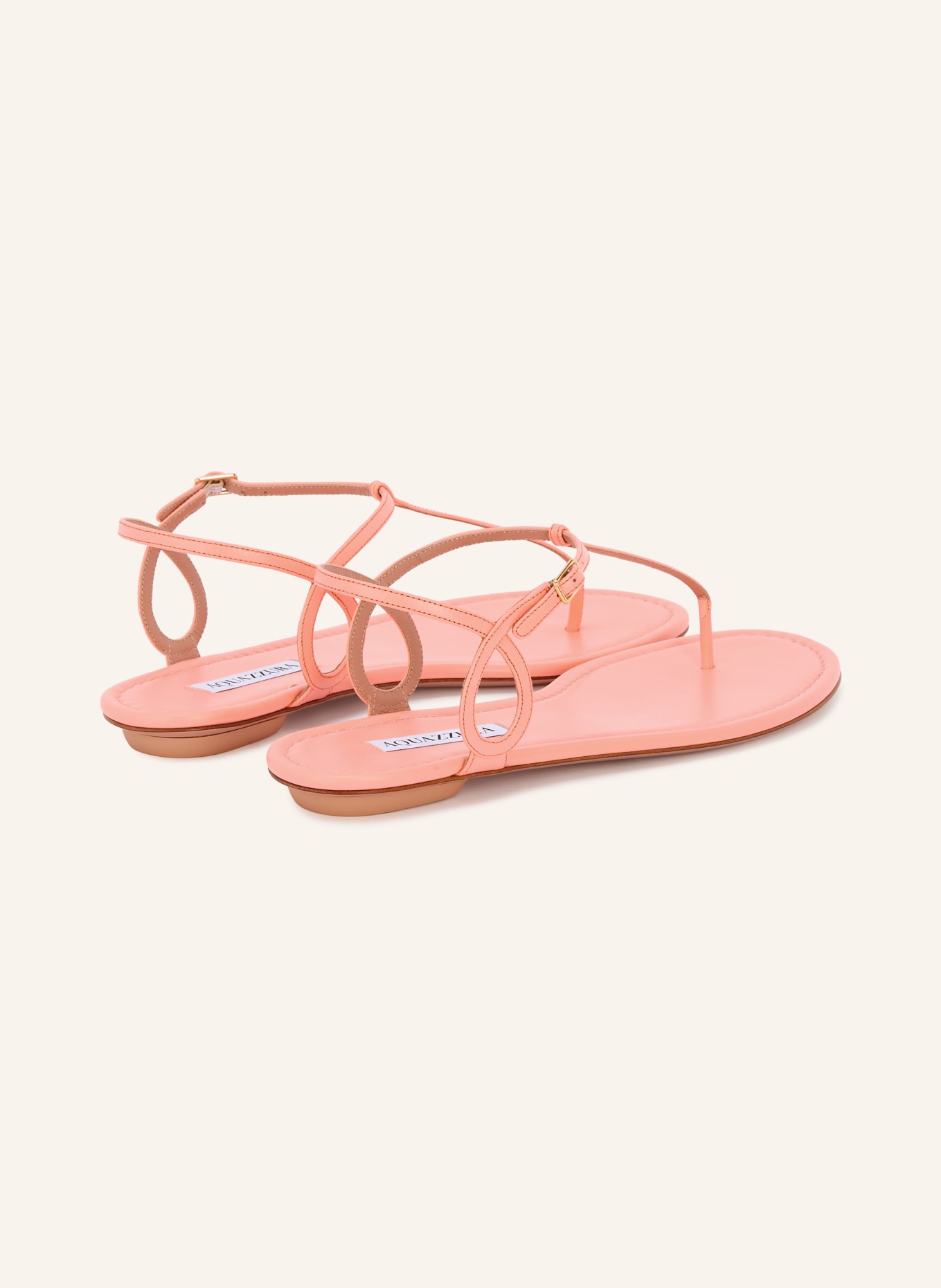 AQUAZZURA Flip Flops ALMOST BARE: LIGHT RED