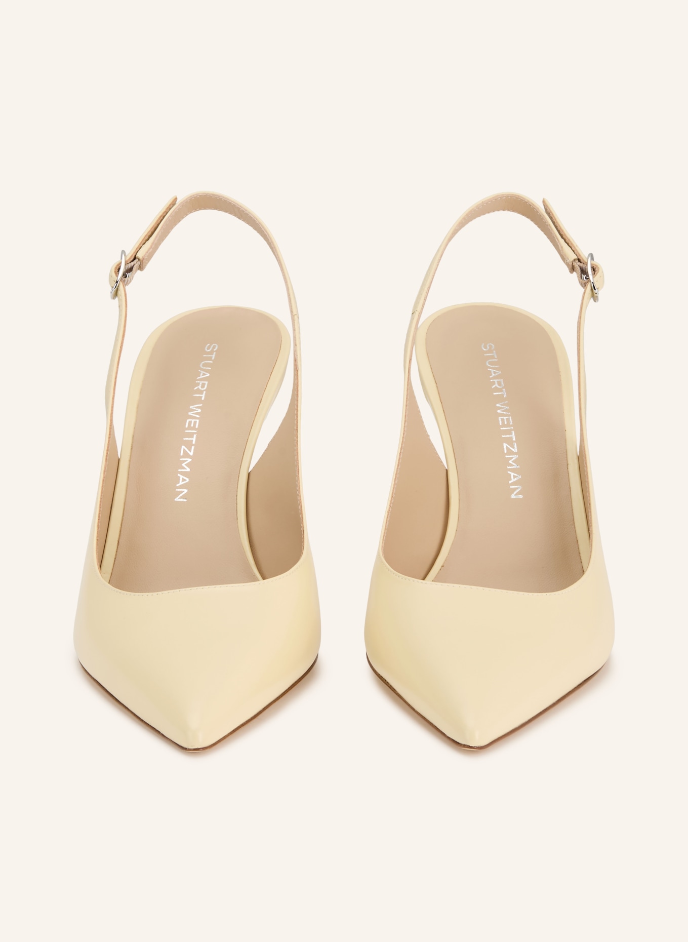 STUART WEITZMAN Slingpumps STUART POWER 75: BEIGE / SILBER